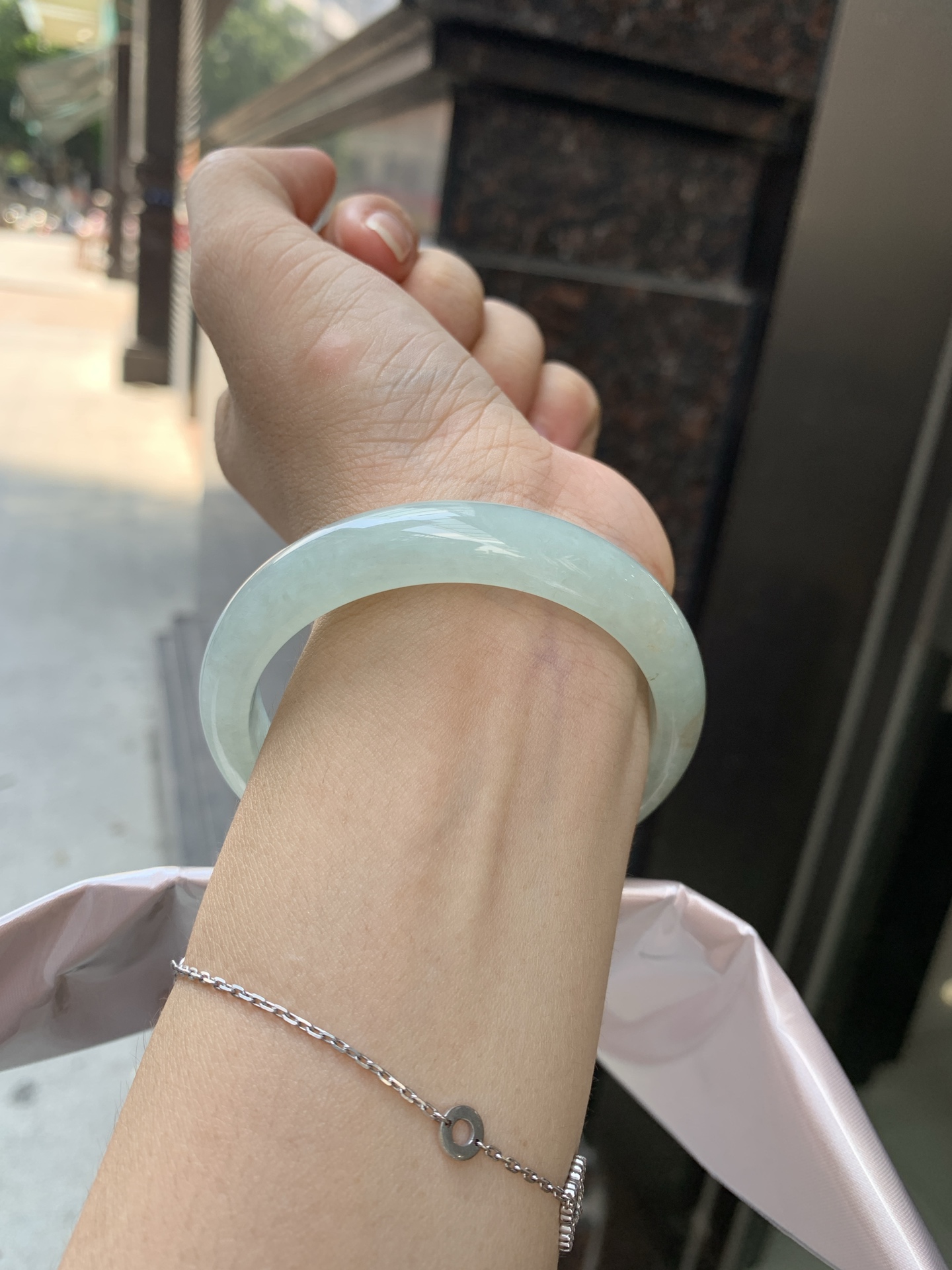 晴绿底洒金正圈 56-7.4-11.1 0913-N1560 打灯棉线