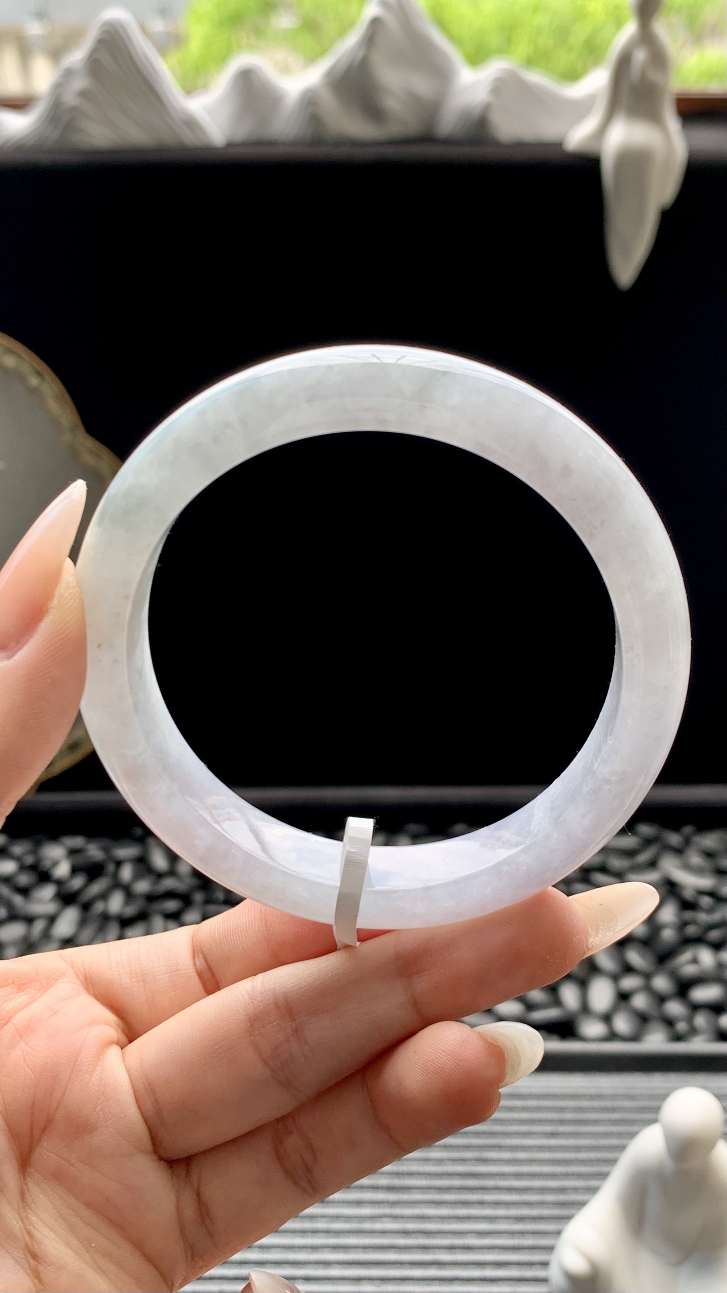 淡粉紫正圈成品 HYY-9986 尺寸：58-12-8