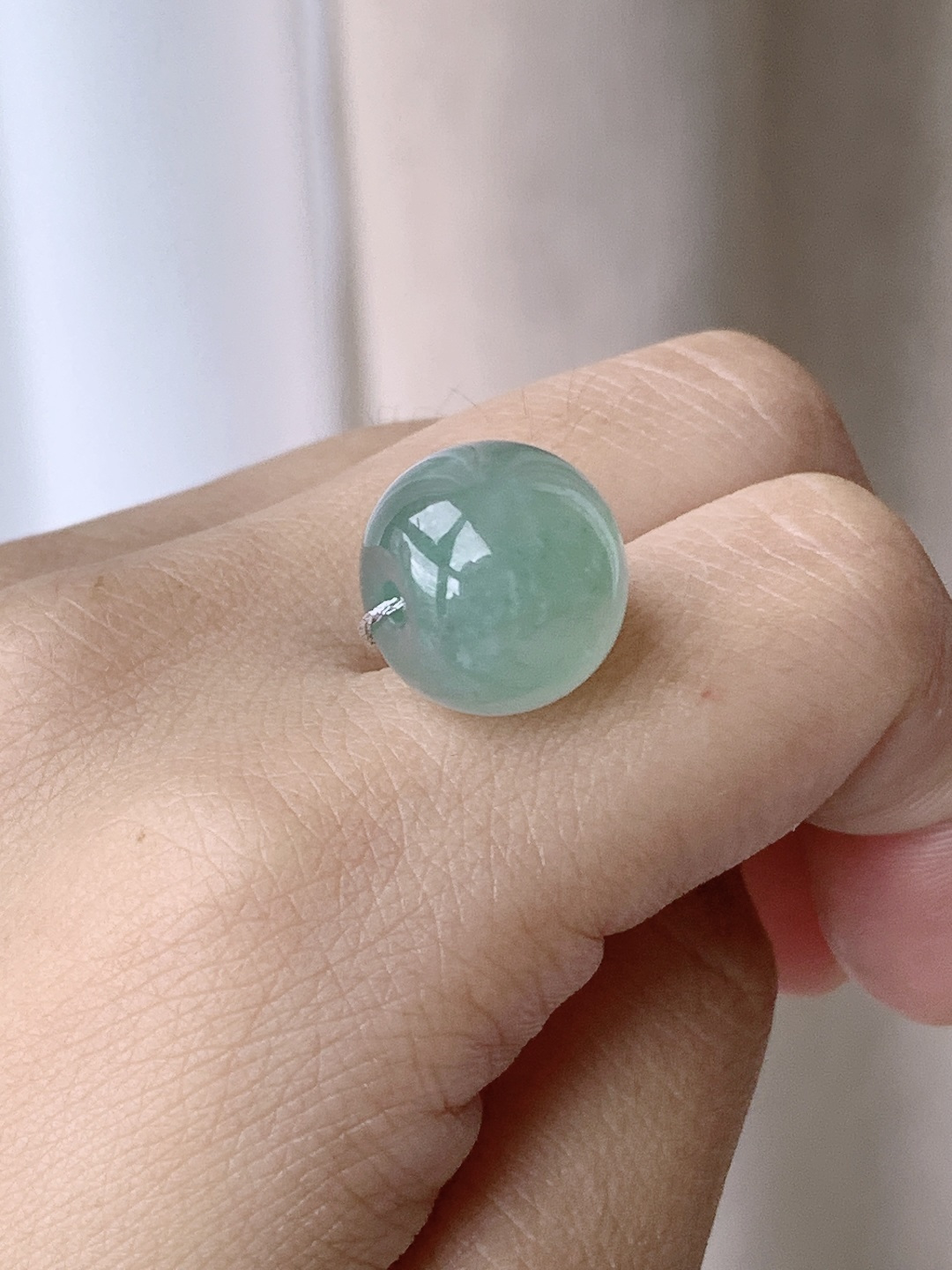 【珠子】冰晴水路路通珠子单珠 【说明】缅甸 性比高 【尺寸】12-14.2mm 【重量】5克