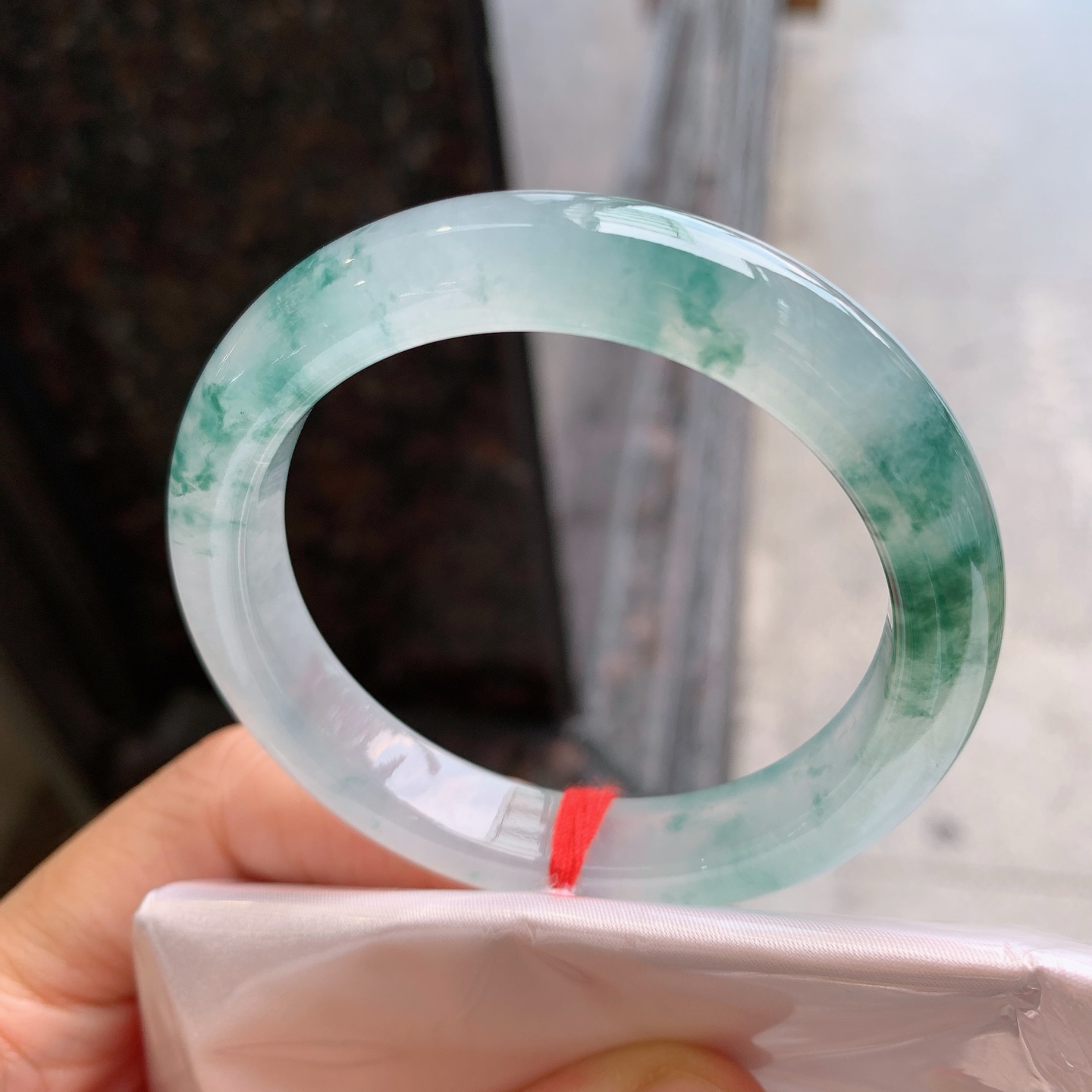 正圈冰飘花 微纹 尺寸：50.5/10.5/8 花色漂亮