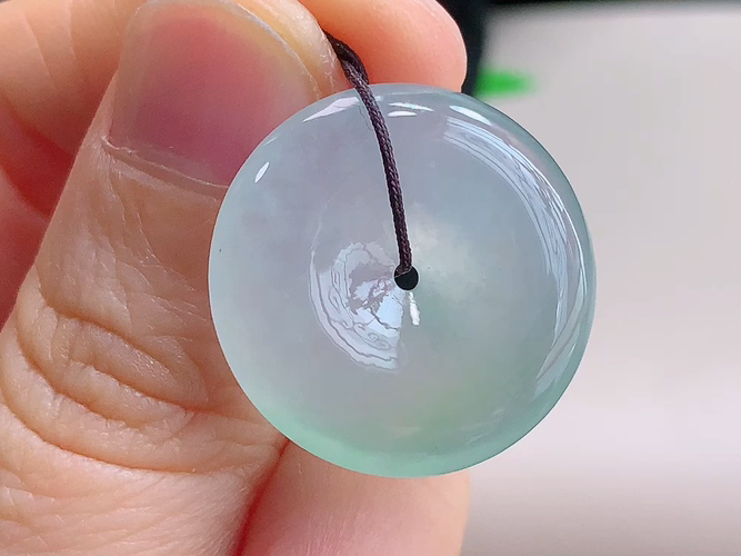 ️ 平安扣，无裂，尺寸22.6-5.7mm，包A附证书
