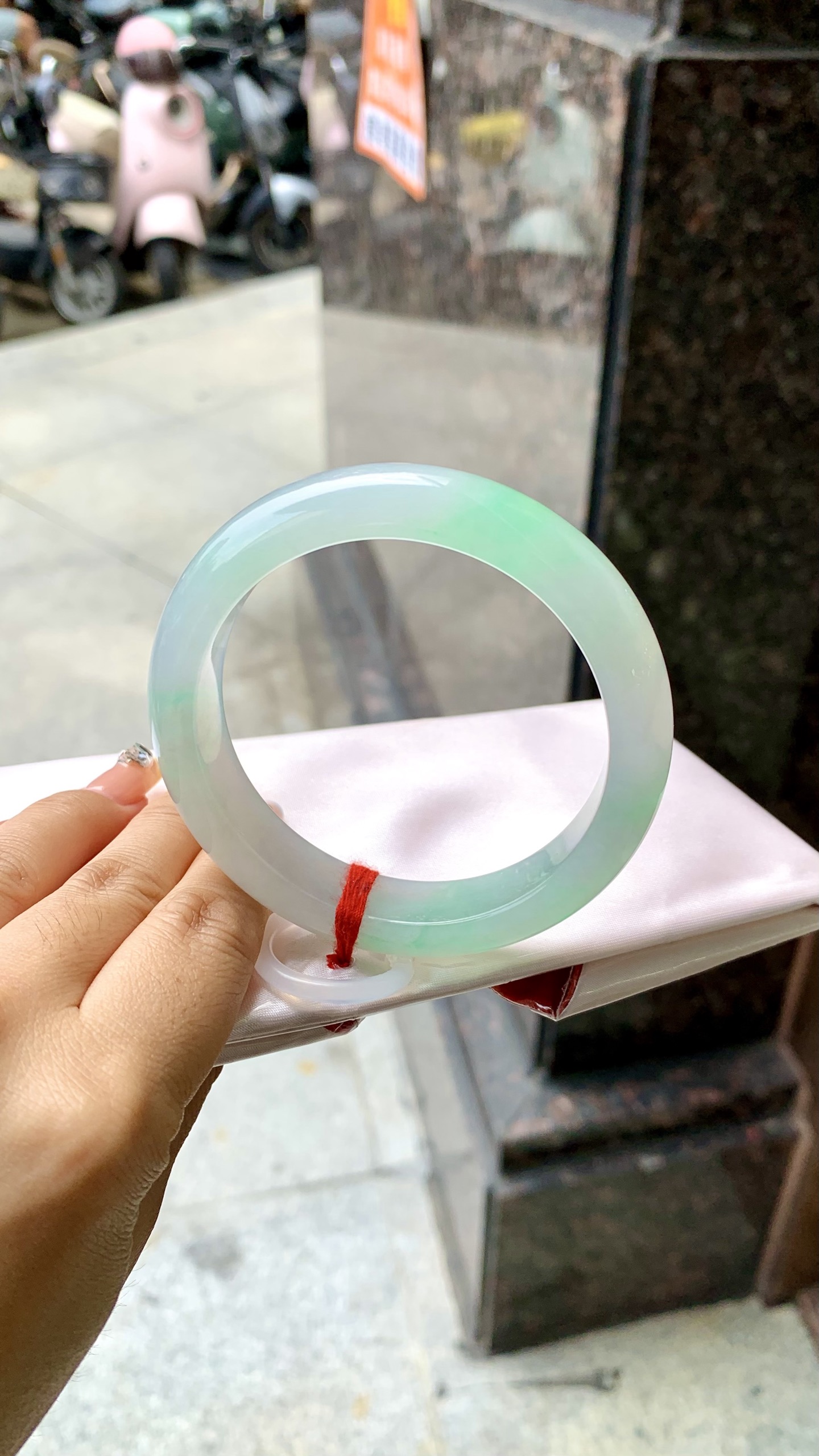 冰飘绿正圈成品 HYY-9186 尺寸：59-13.5-9