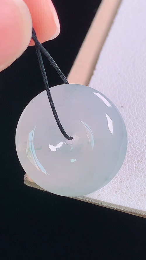 ️冰飘花平安扣，无裂 尺寸:20.8-5.7mm 11