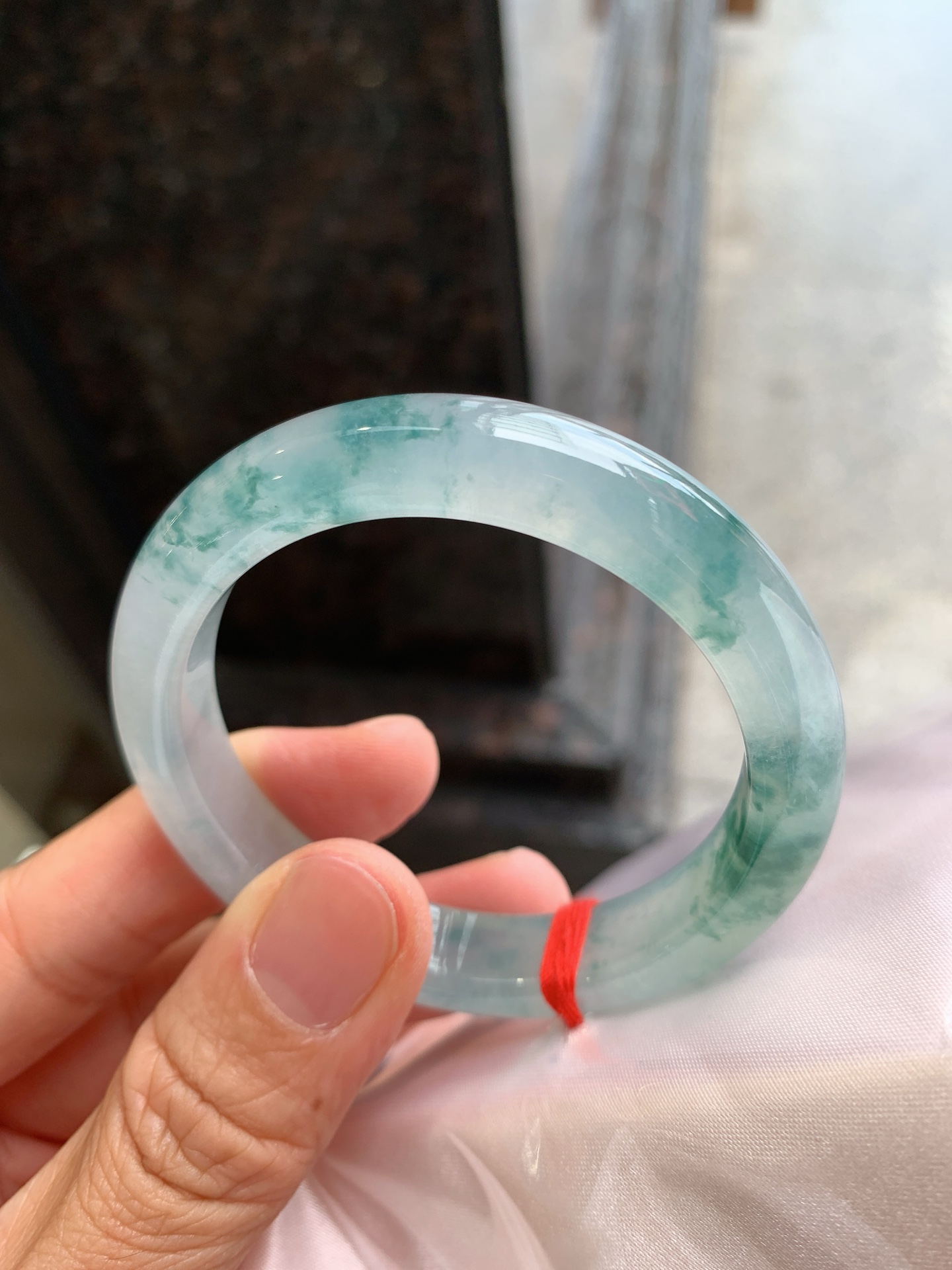 正圈冰飘花 微纹 尺寸：50.5/10.5/8 花色漂亮