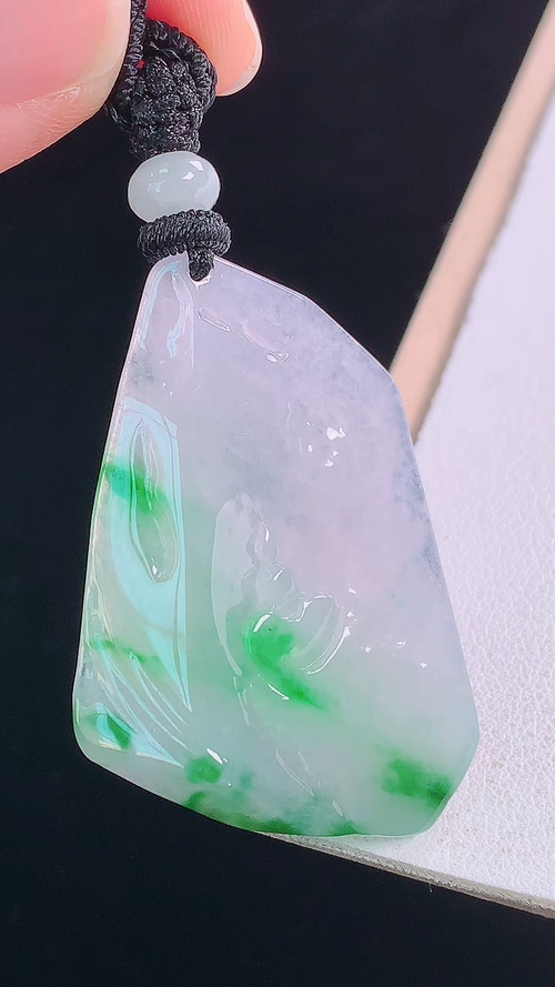️冰飘绿悟道，无裂，尺寸:46.1-31.1-7.8mm 12