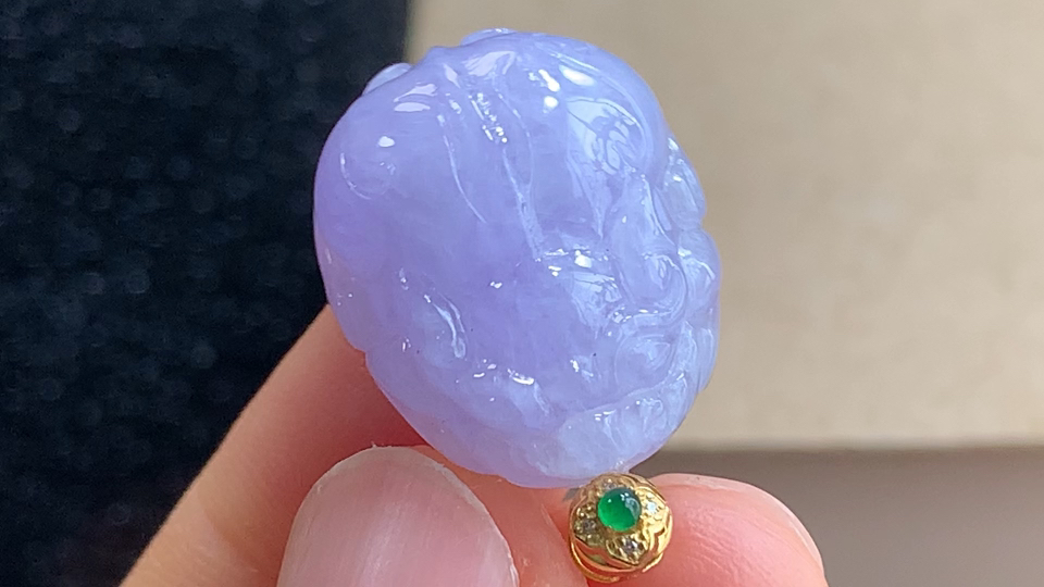 ️ 18K金伴钻招财貔貅，无裂，尺寸24.9/20.8-16.9-8.6mm，包A附证书