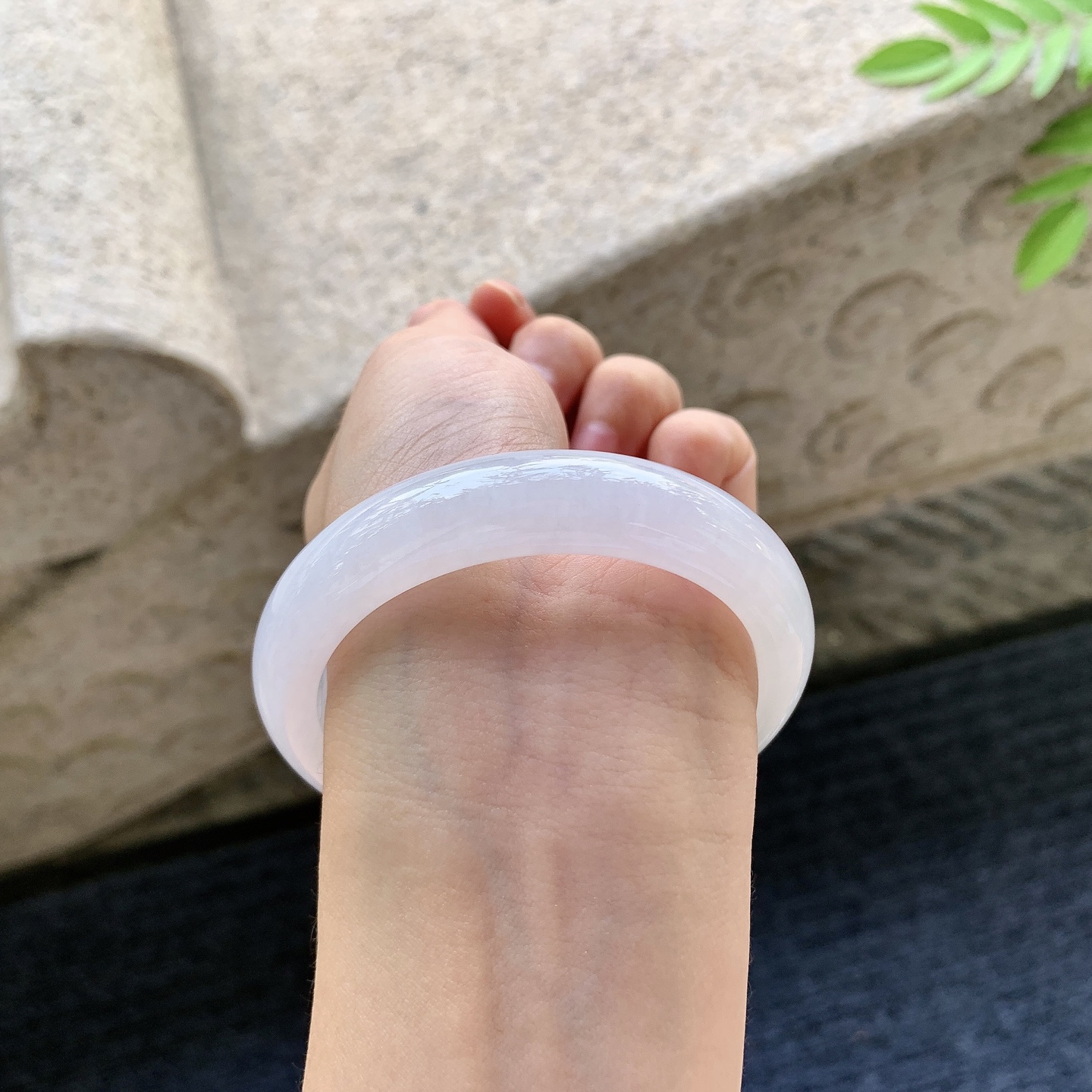 正圈54 55 圈口55/12.6/8.3 编码WW091540 细糯粉紫，水润，种老，细腻，打灯有絮线