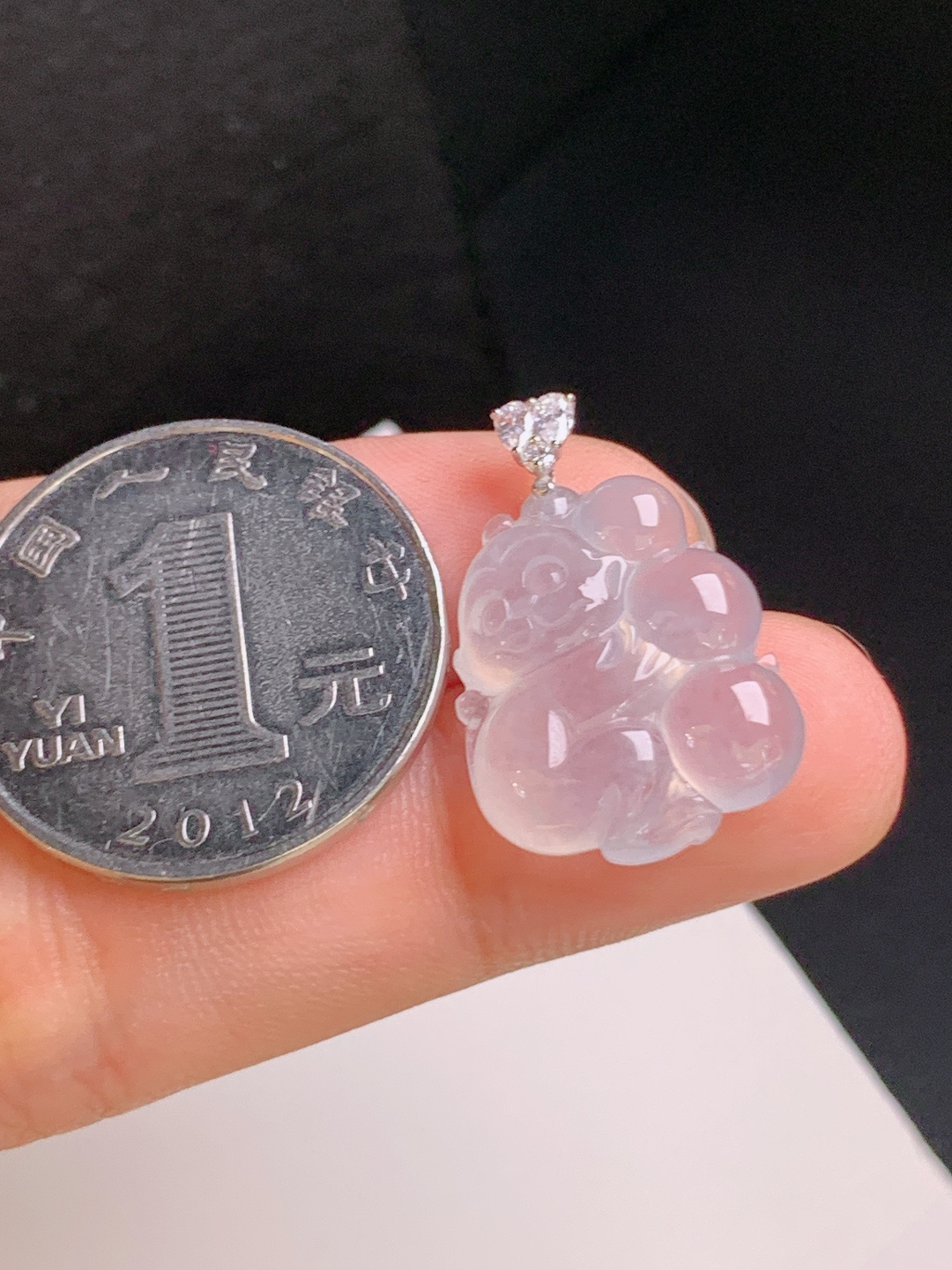 ️ 冰种猴子吊坠，清透起胶，灵动讨喜，封侯拜相，裸石18.7-16.1-6.324.5，53091