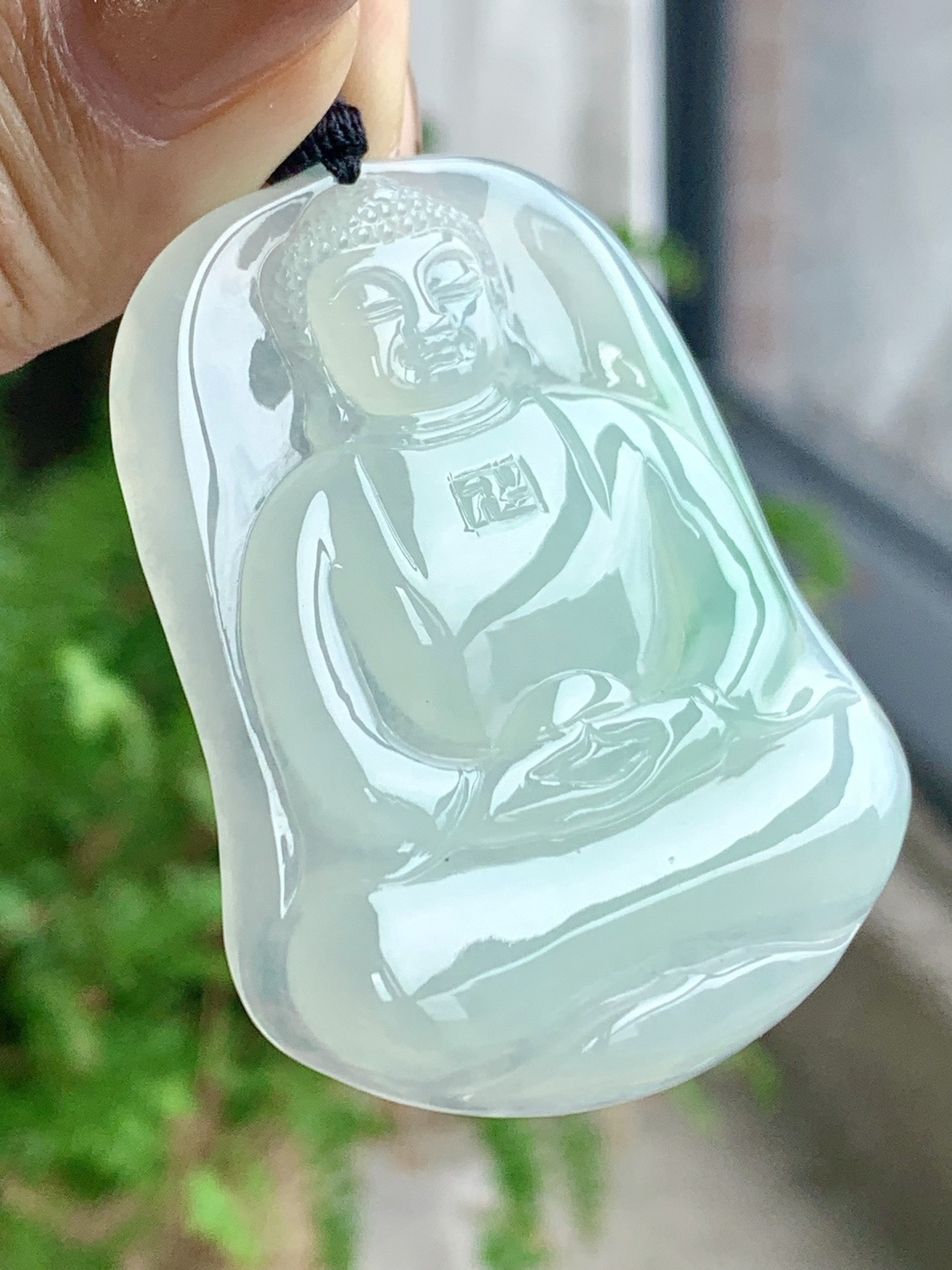 【裸石】🫧冰晴水飘花大日佛牌吊坠 【说明】缅甸 性比高 厚装 【尺寸】54.8-43.8-6 【重量】28克