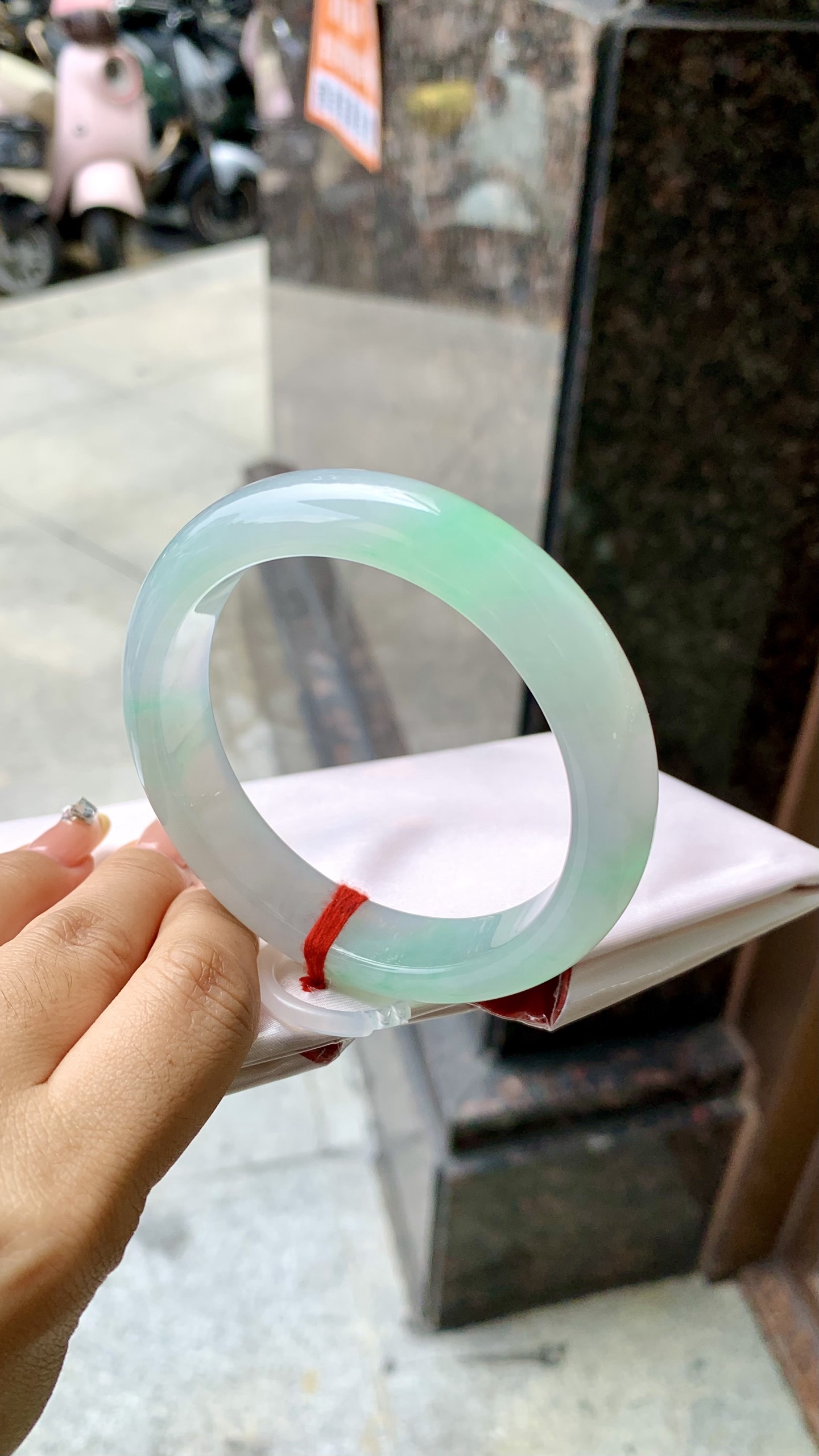 冰飘绿正圈成品 HYY-9186 尺寸：59-13.5-9