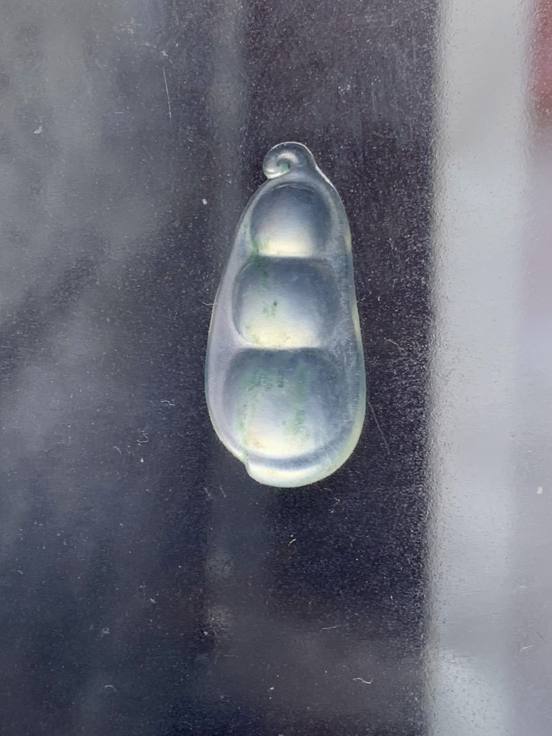 ️冰种飘花福豆，水润种老 0915 尺寸23.3*10.9*4.4
