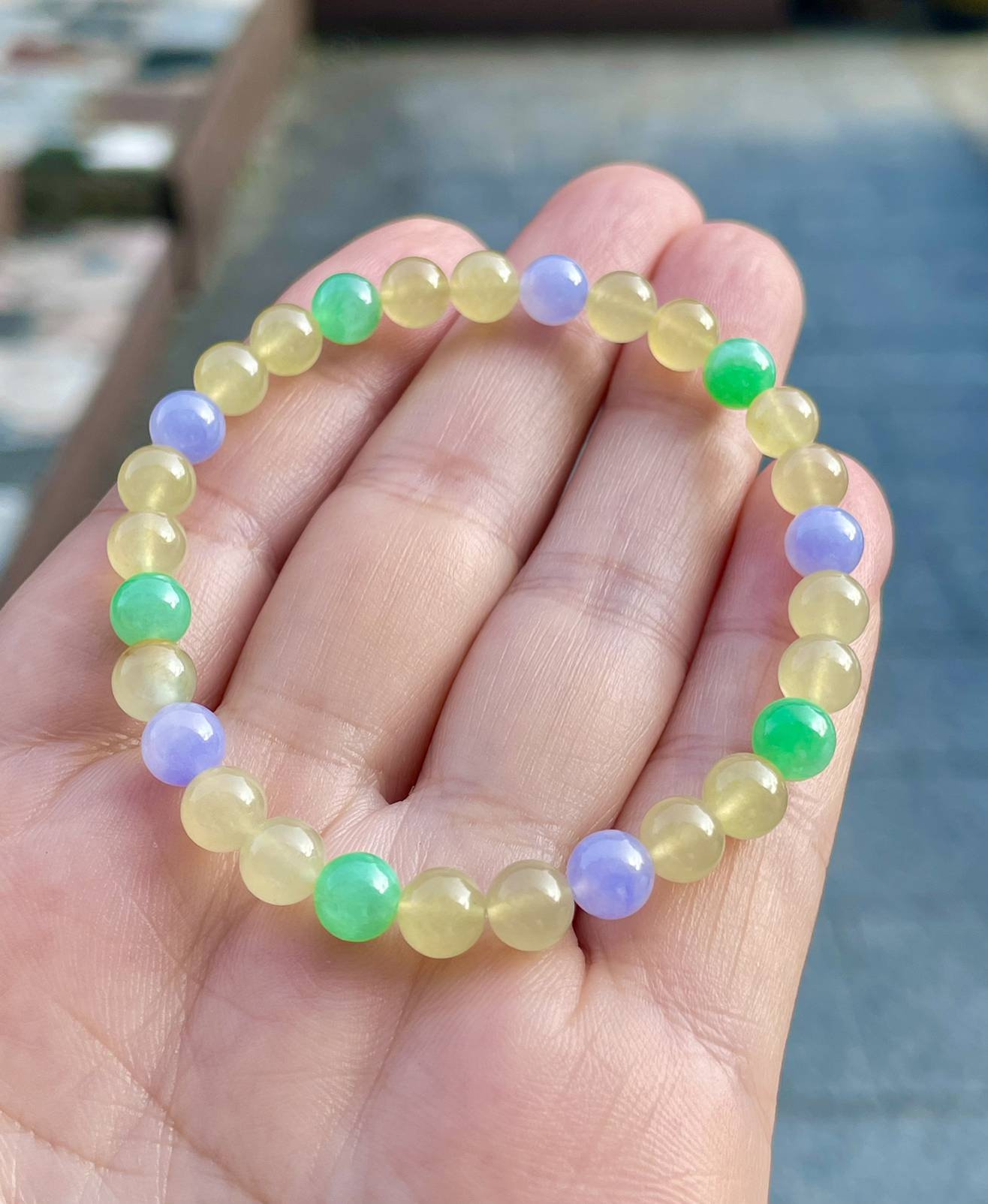 【冰种多宝手串】晶莹多彩的糖果串，多宝手串，颜色丰富，更重要的是种水都很好，性价比很不错