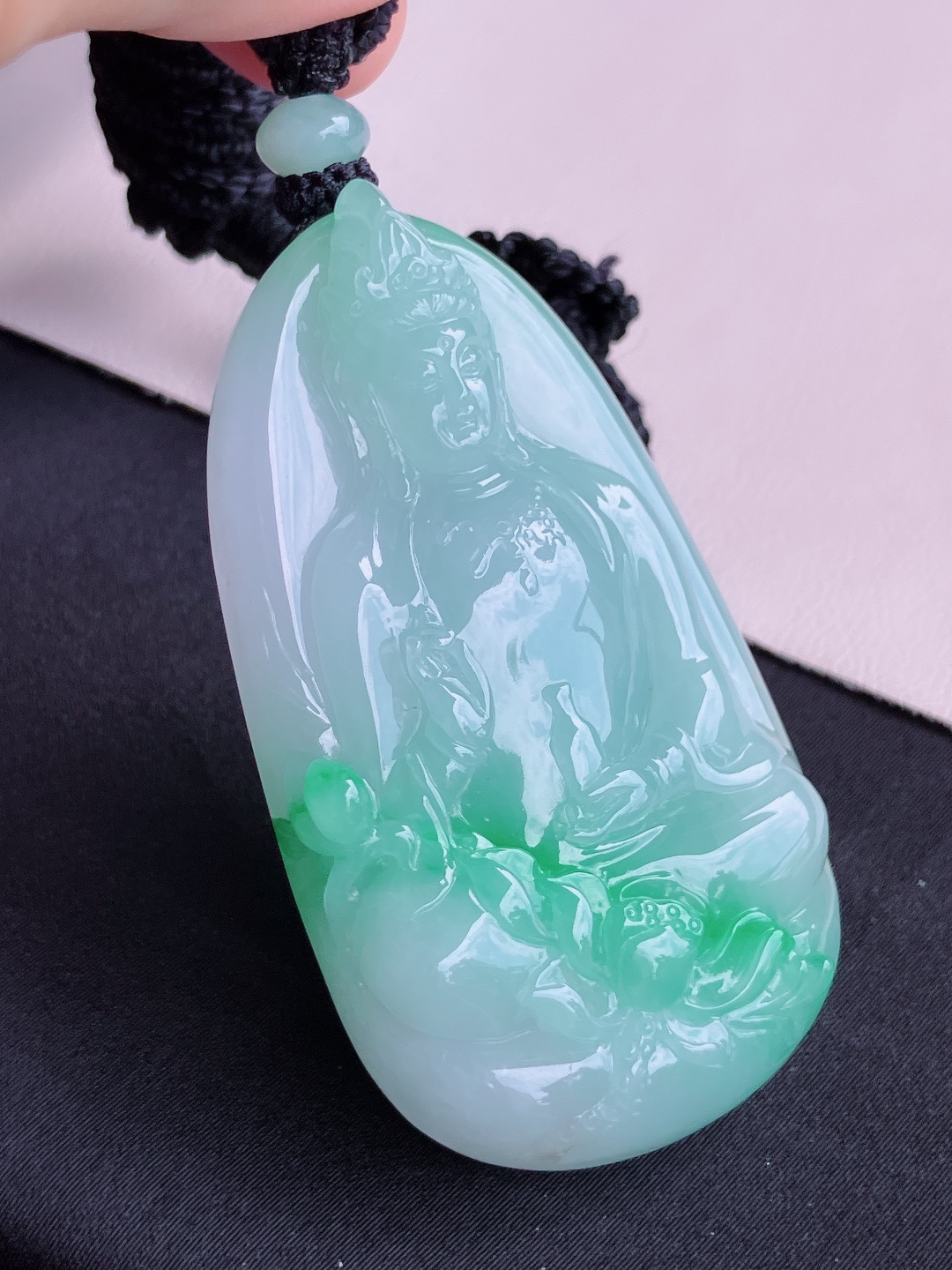 ️，翠绿观音，细腻精致，尺寸62.3/35.6/11.8/自然光实拍
