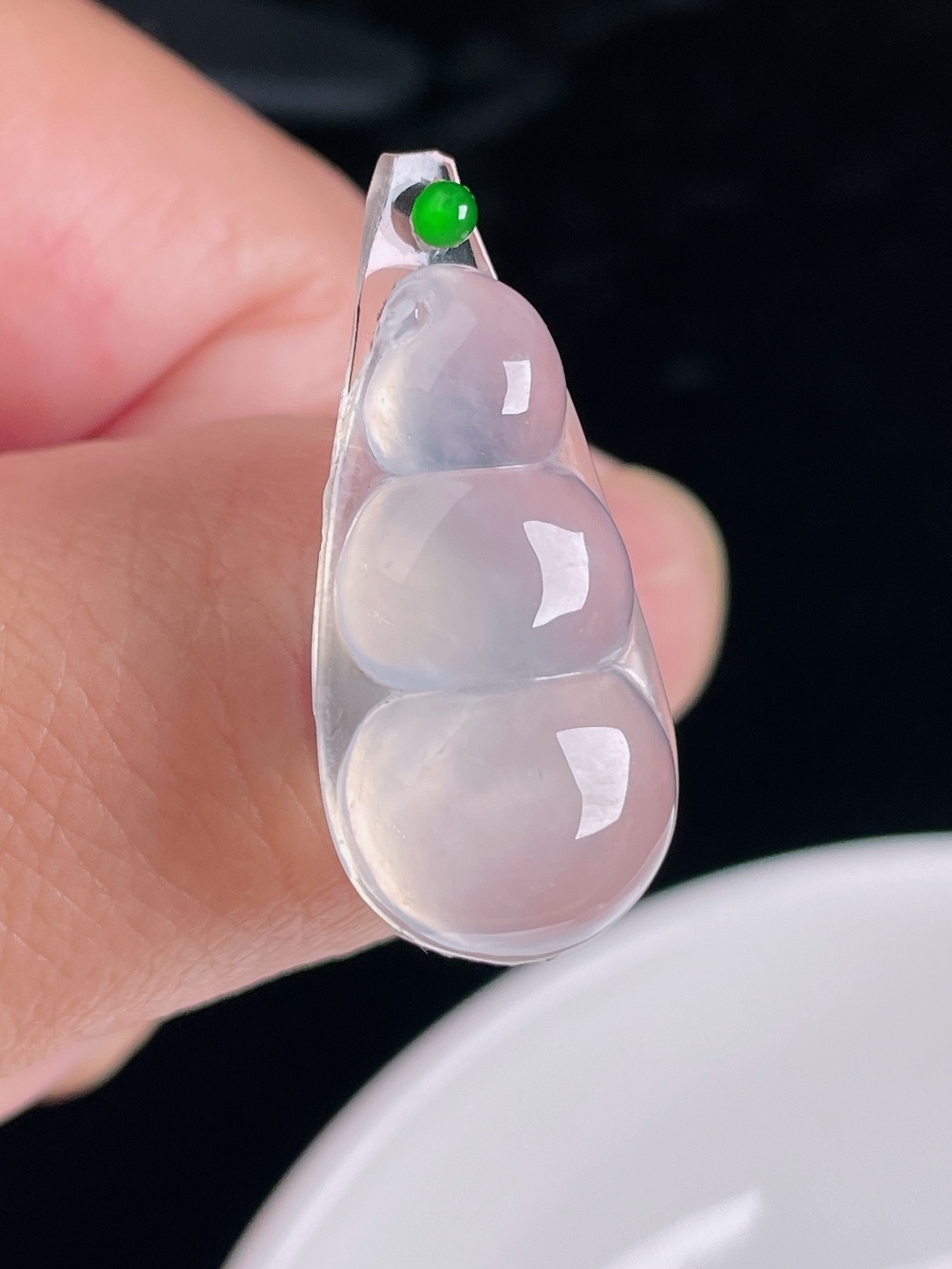 ️豆子福豆，老种起光，细底通透，尺寸：26/13.8/6.3mm0915