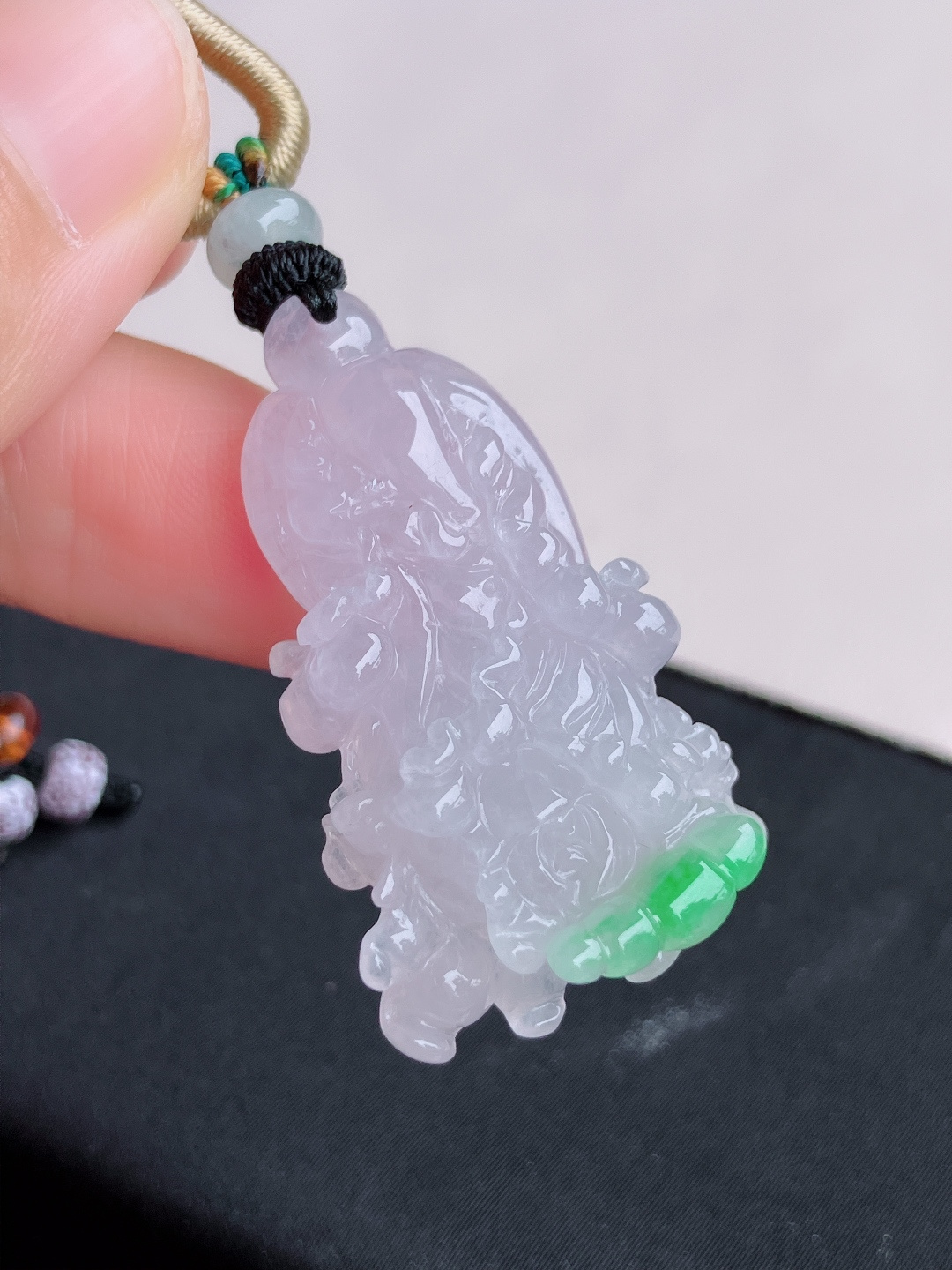 ️，双彩百财，晶莹剔透，尺寸38.3/23.8/9.9/自然光实拍