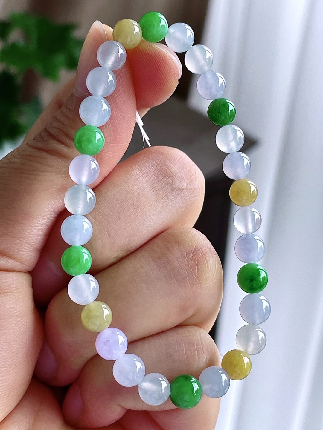 【珠子】冰多宝手链圆珠珠子手链 【说明】缅甸 性比高 【尺寸】6mm 【重量】12.4克