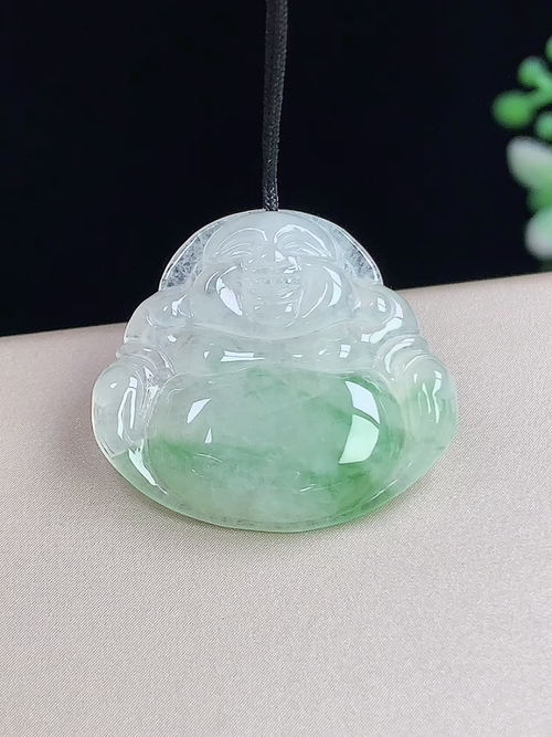 飘绿佛公，无裂，尺寸22-23.7-3.8mm，j15zg9