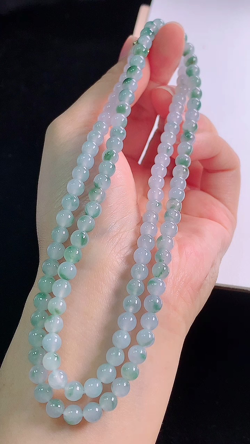 ️冰飘花项链， 尺寸:5.4-5.4mm(118颗) 11