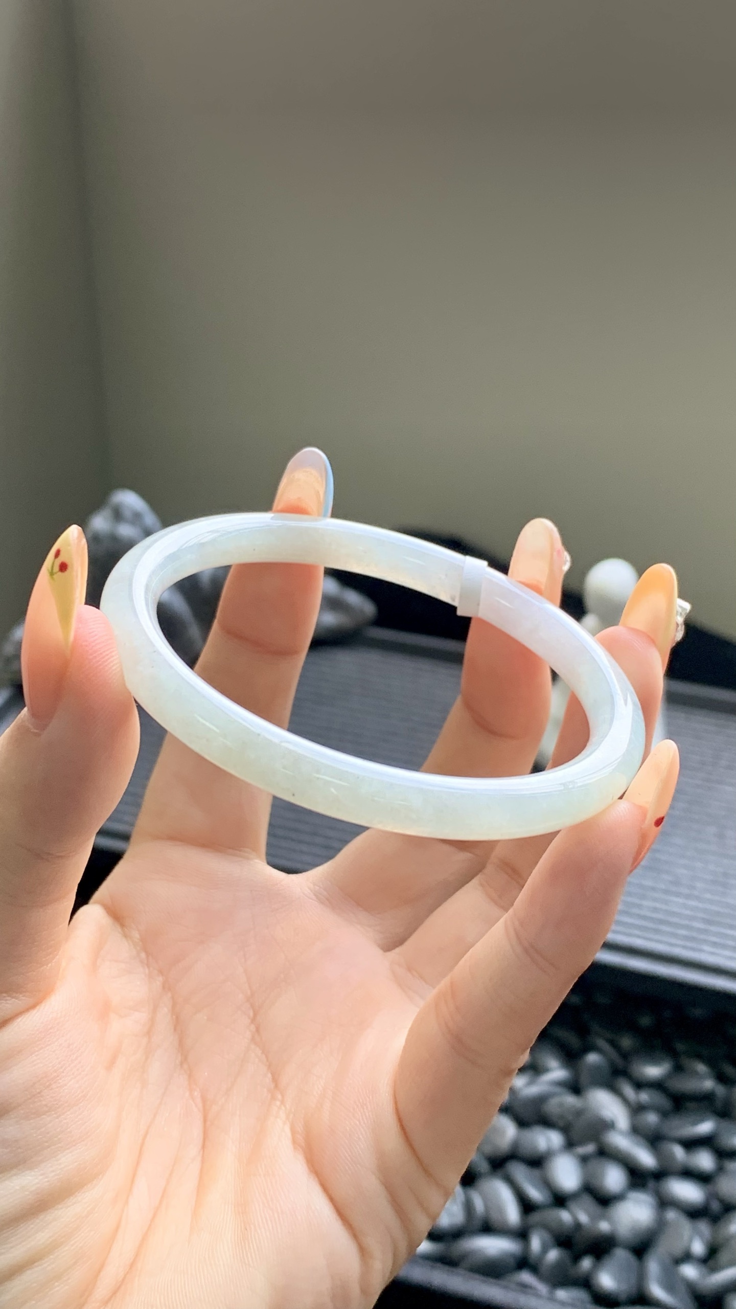 冰晴叮当镯成品 HYY-1109 尺寸：57-7-7
