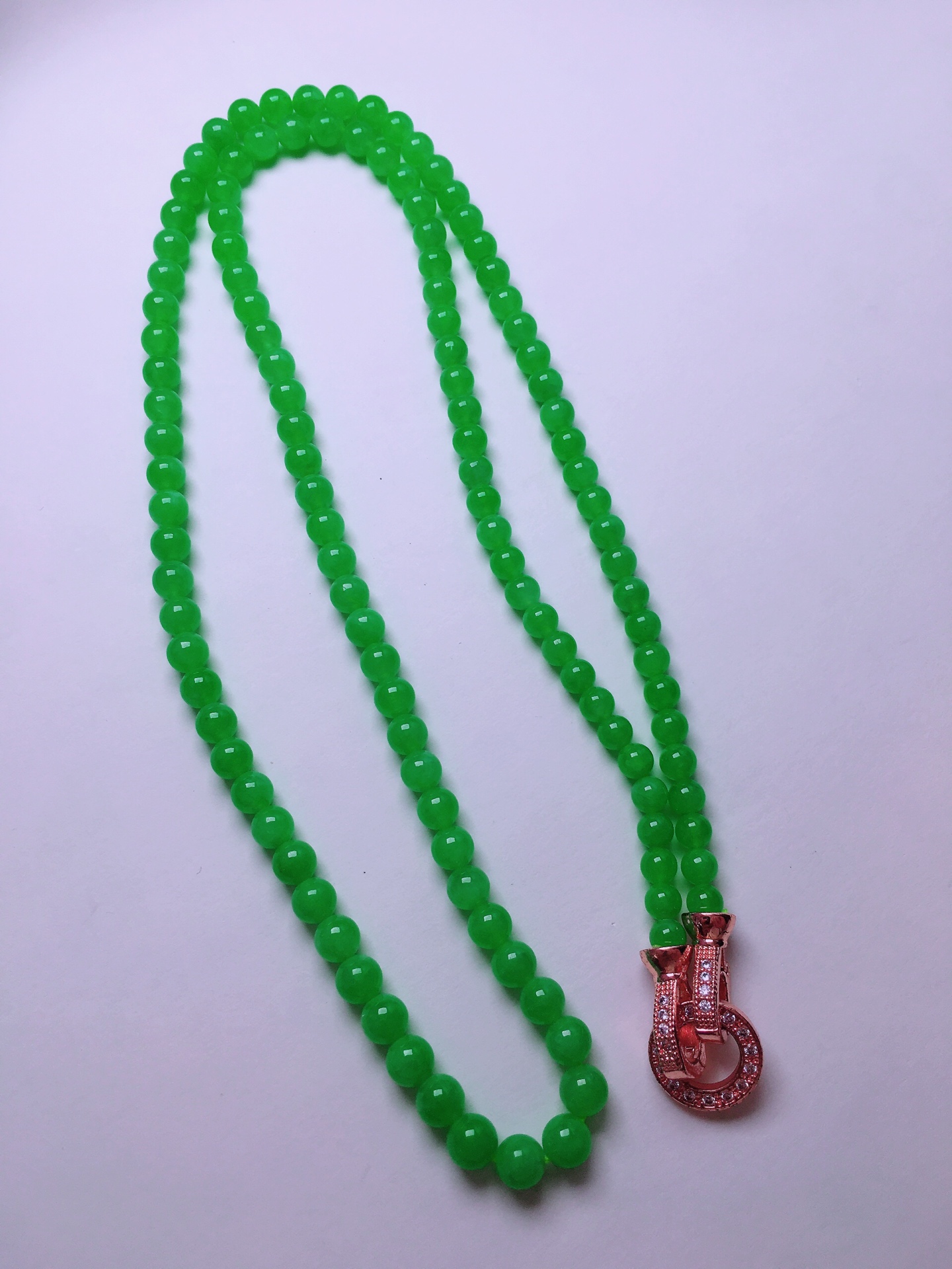 ️绿珠子项链，晶莹剔透，新颖时尚，4.2-4.8