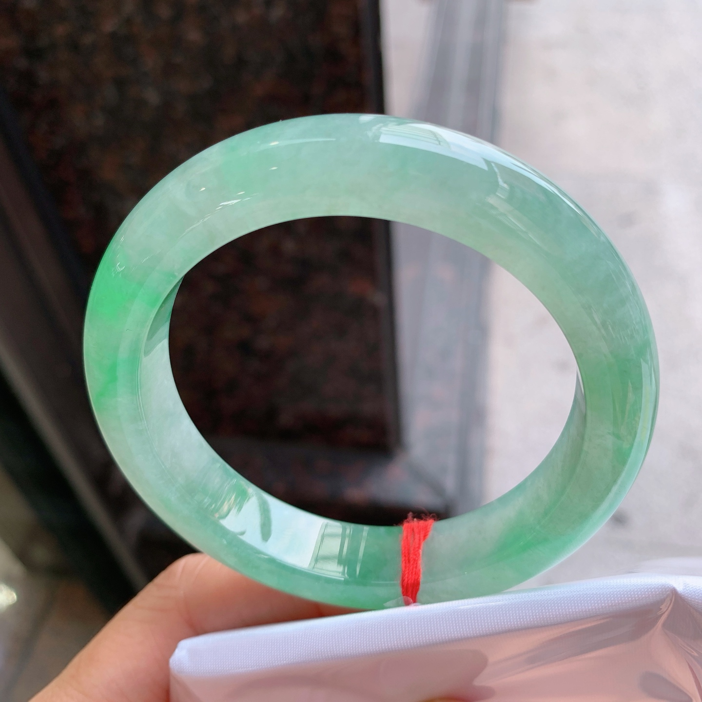 正圈冰飘绿 微棉 尺寸：59/12.7/9.7 大圈口