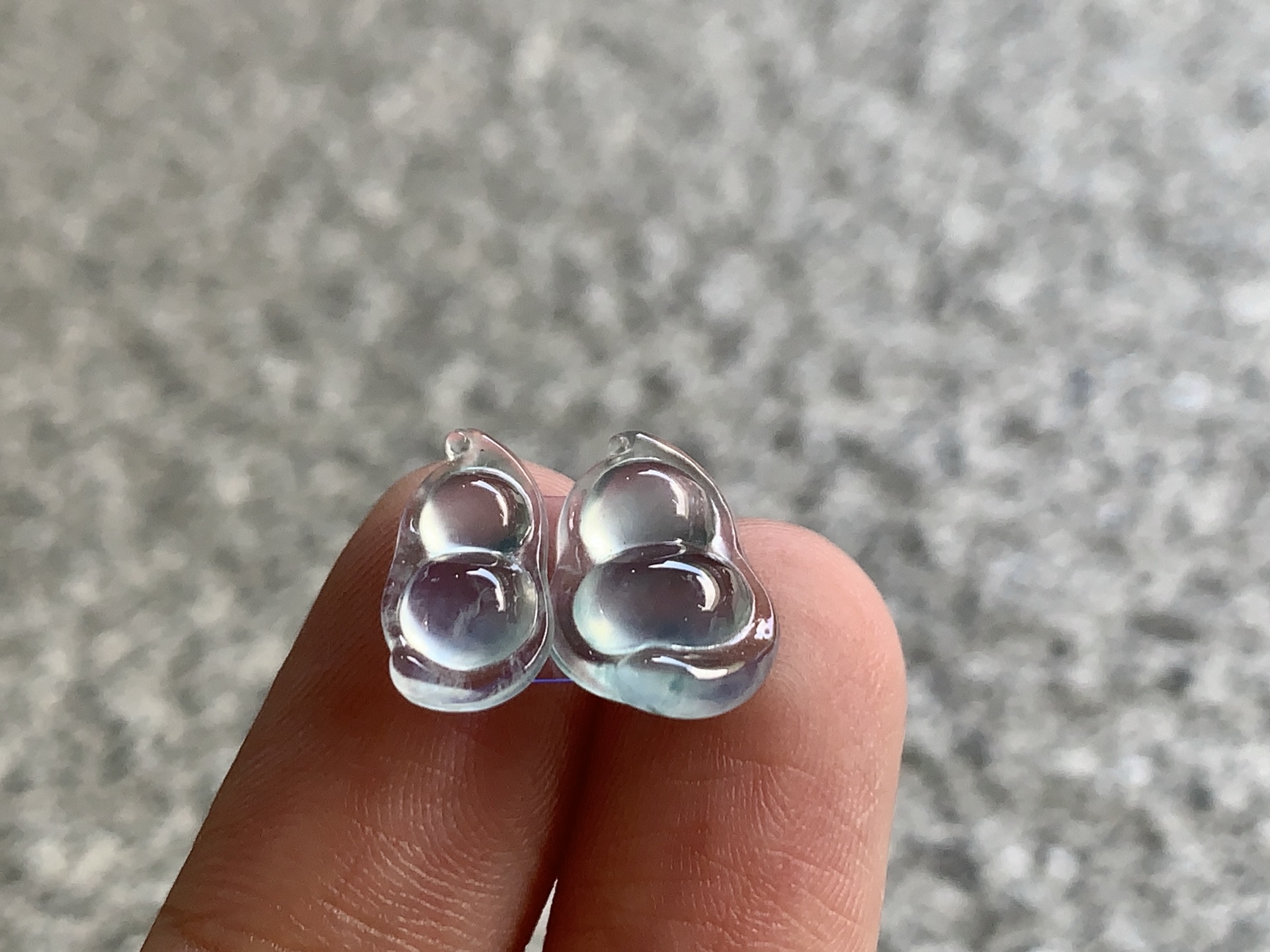 ️ 【冰葫芦一对】 尺寸：12×4.6×3.3 / 12.2×8.6×4