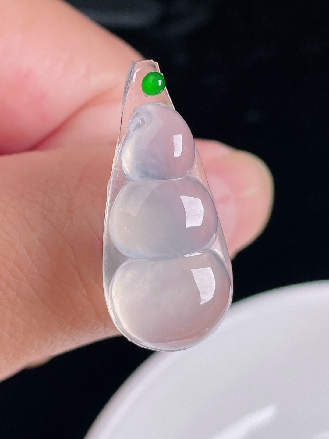 ️豆子福豆，老种起光，细底通透，尺寸：26/13.8/6.3mm0915