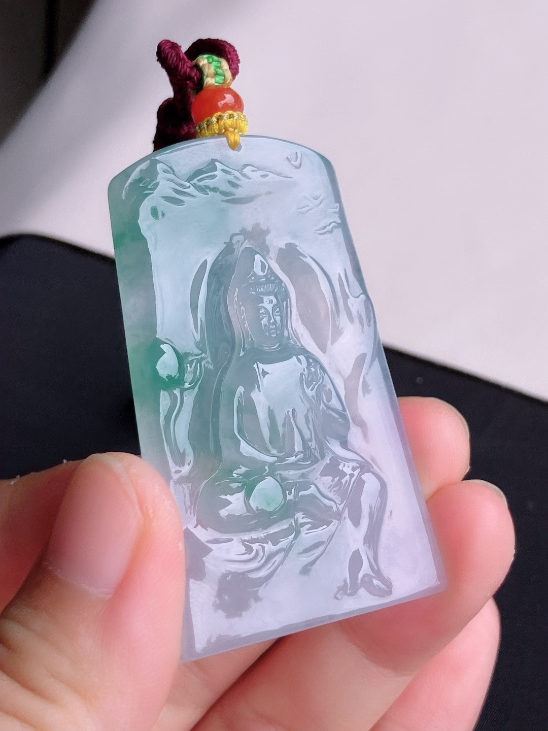 ️，冰紫观音，晶莹剔透，尺寸57/35/5/自然光实拍
