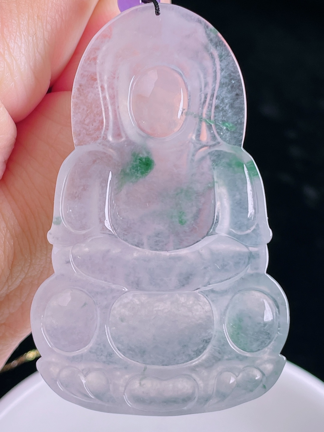 ️飘花观音，老种起光，细底通透，尺寸：58.7/37.3/5.6mm0915