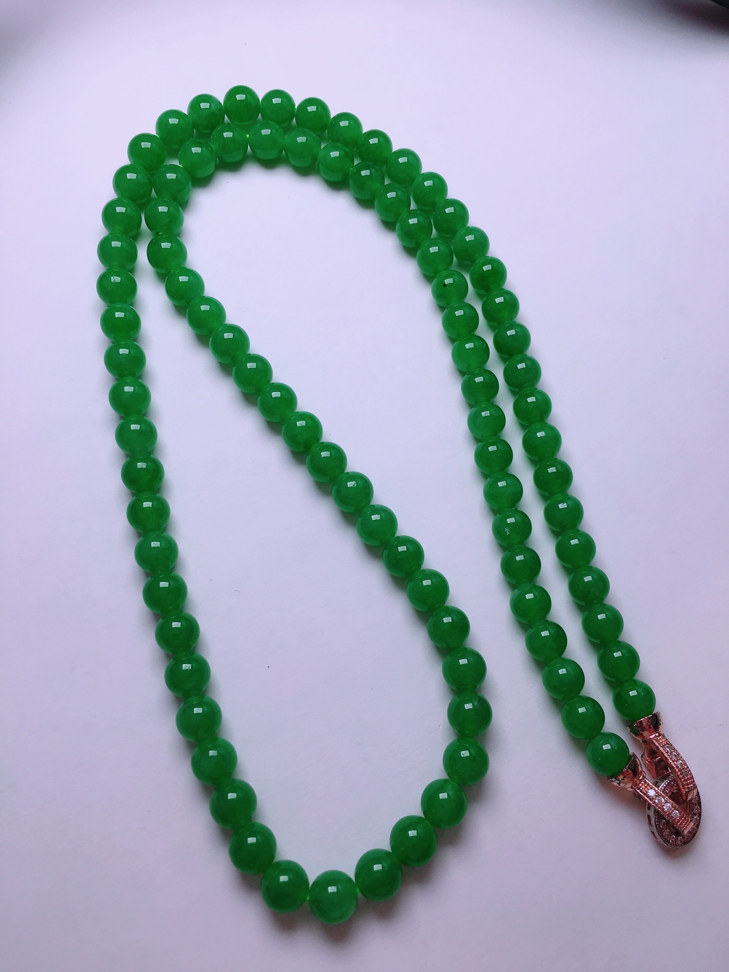 ️绿珠子项链，晶莹剔透，新颖时尚，6.5-7