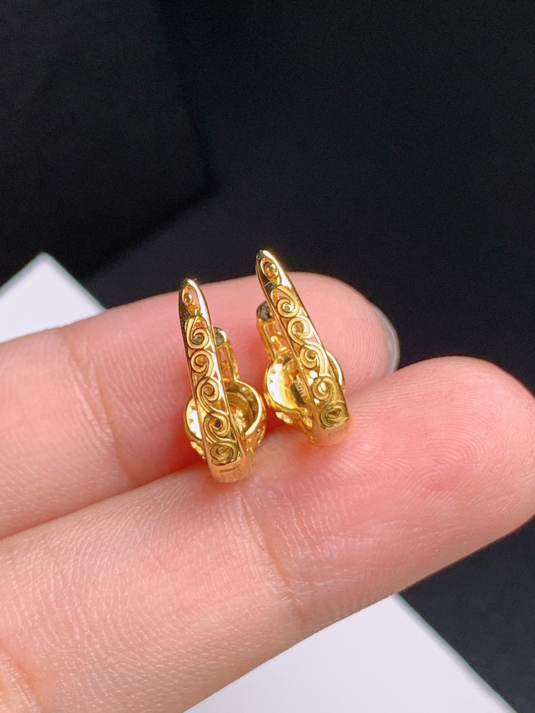 ️ 冰种旦面耳扣，莹光满满，金工精致，简约显贵 裸石4.5-4.2-2.6 888