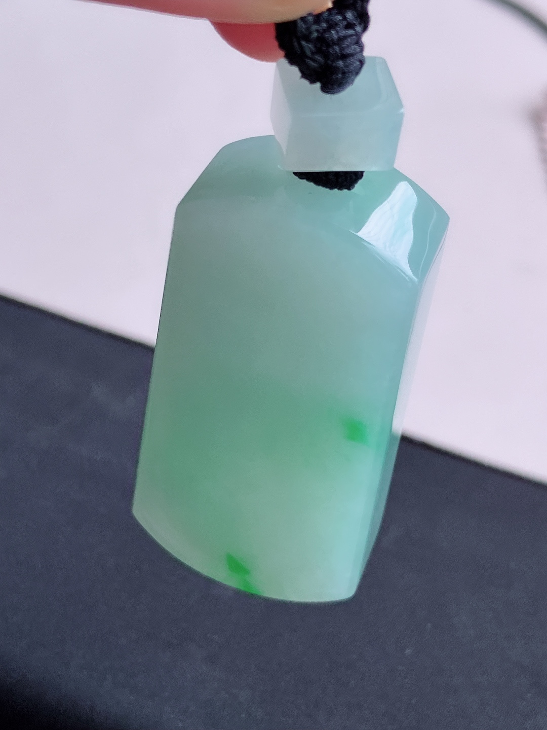 ️，冰飘花平安牌，简约时尚，尺寸49.8/24.8/11.6/自然光实拍