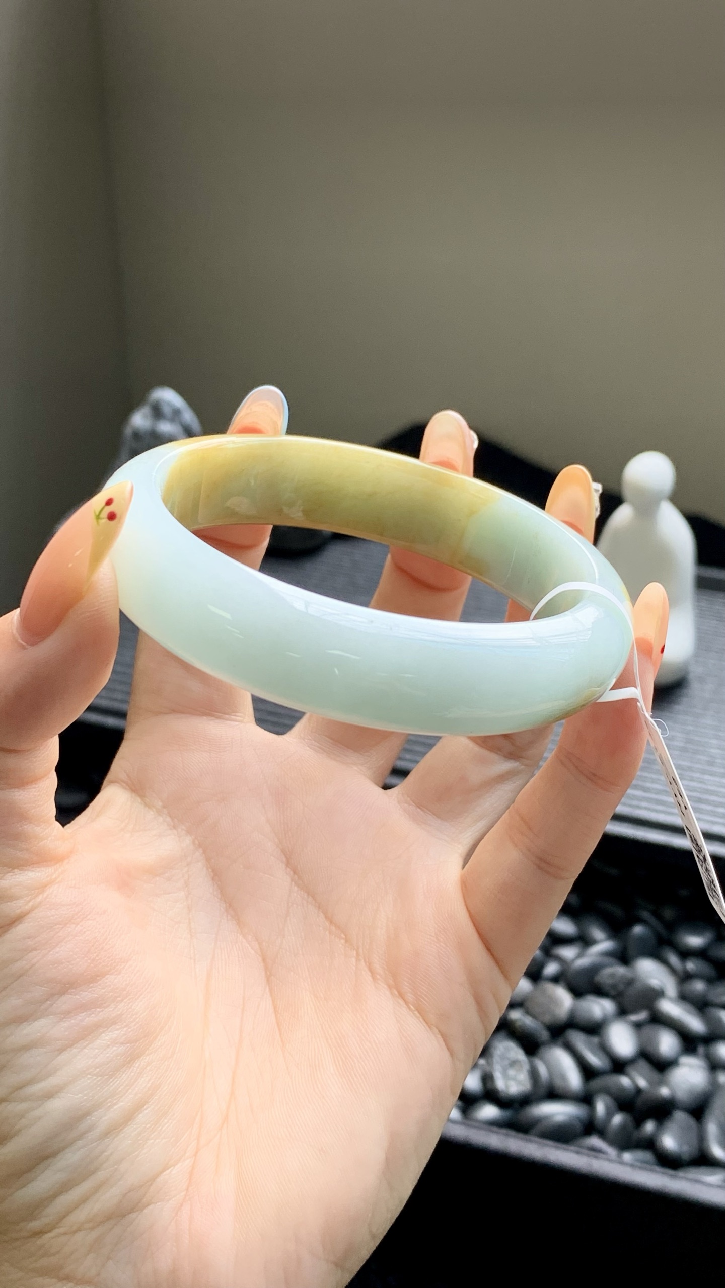 宽版黄翡正圈成品 HYY-6123 尺寸：57.5-14-8