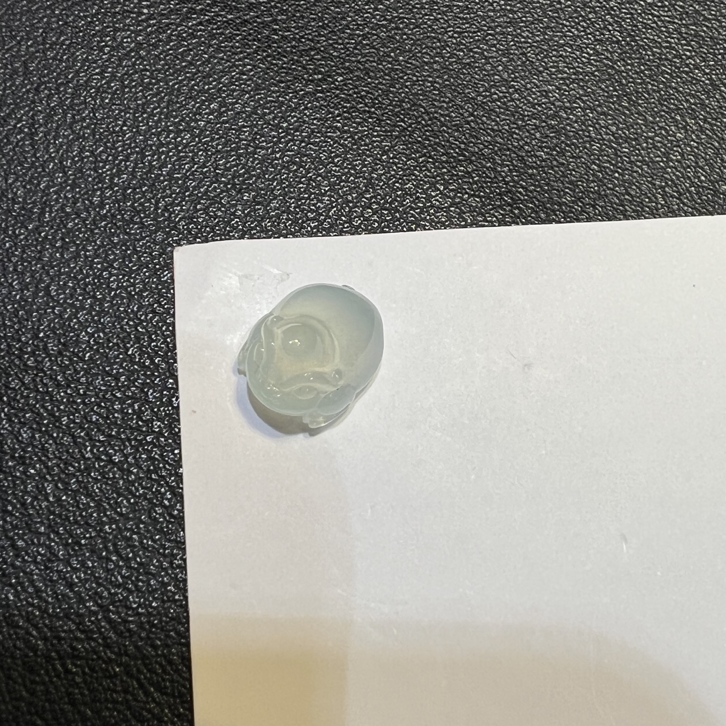 ️冰种淡绿底翡翠三脚金蟾裸石天然缅甸A货独角兽小精品