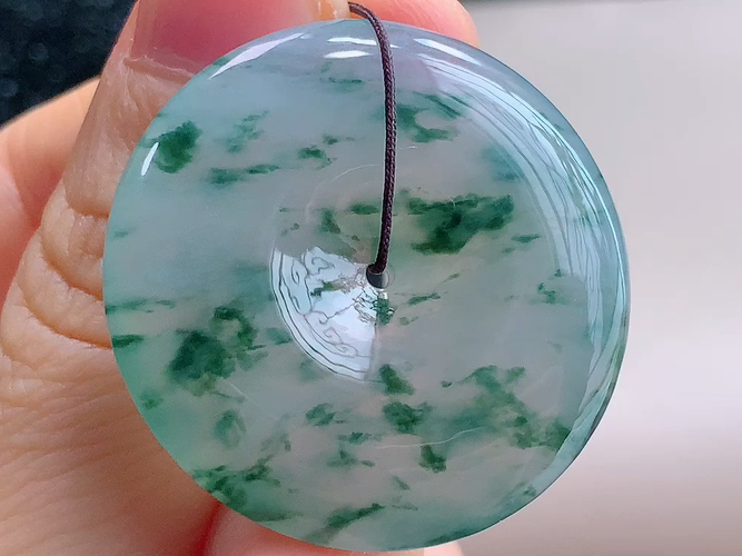 ️ 平安扣，无裂，尺寸32.6-6.1mm，包A附证书