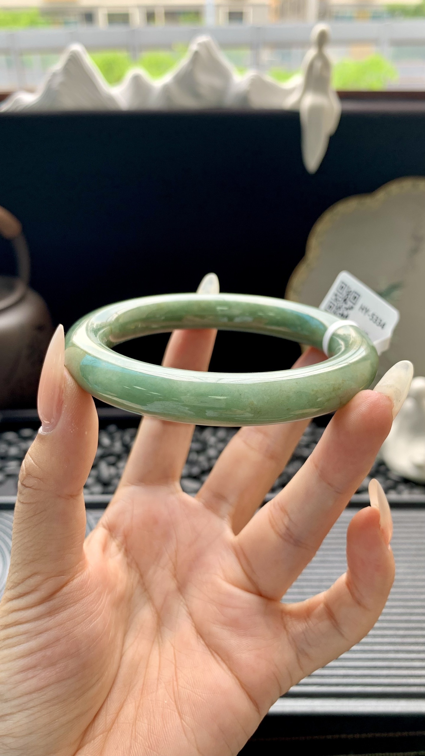 油青圆条手镯成品 HY-5334 尺寸：59-11-11