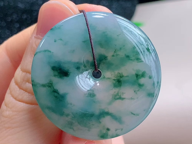 ️ 平安扣，无裂，尺寸33.3-6.0mm，包A附证书