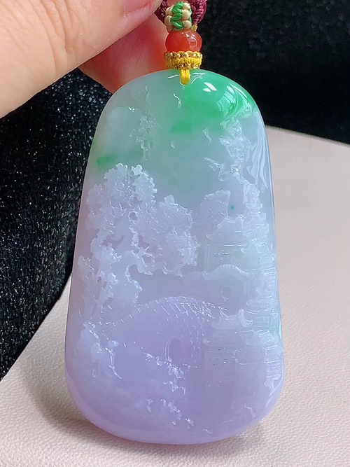 ️ 山水牌， 无裂，尺寸60.6-35.7-7.2mm，包A附证书