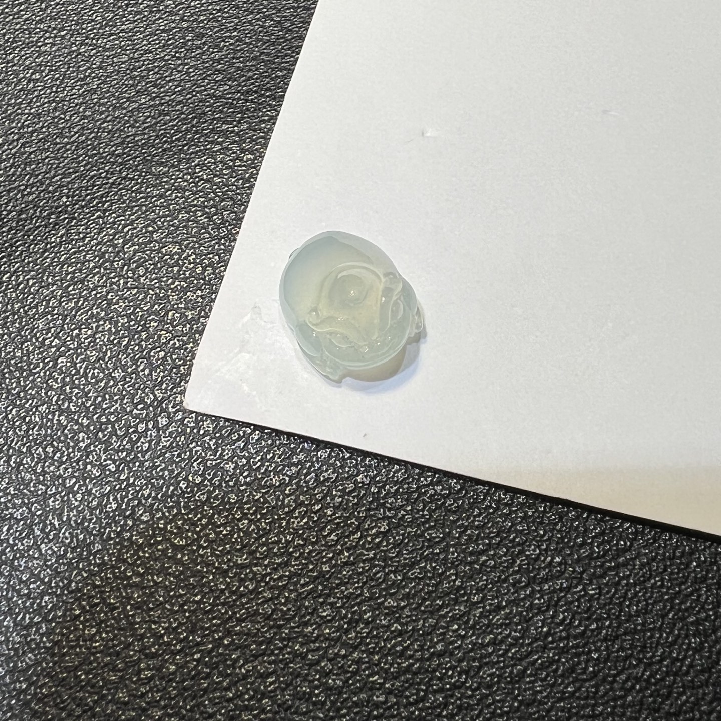 ️冰种淡绿底翡翠三脚金蟾裸石天然缅甸A货独角兽小精品