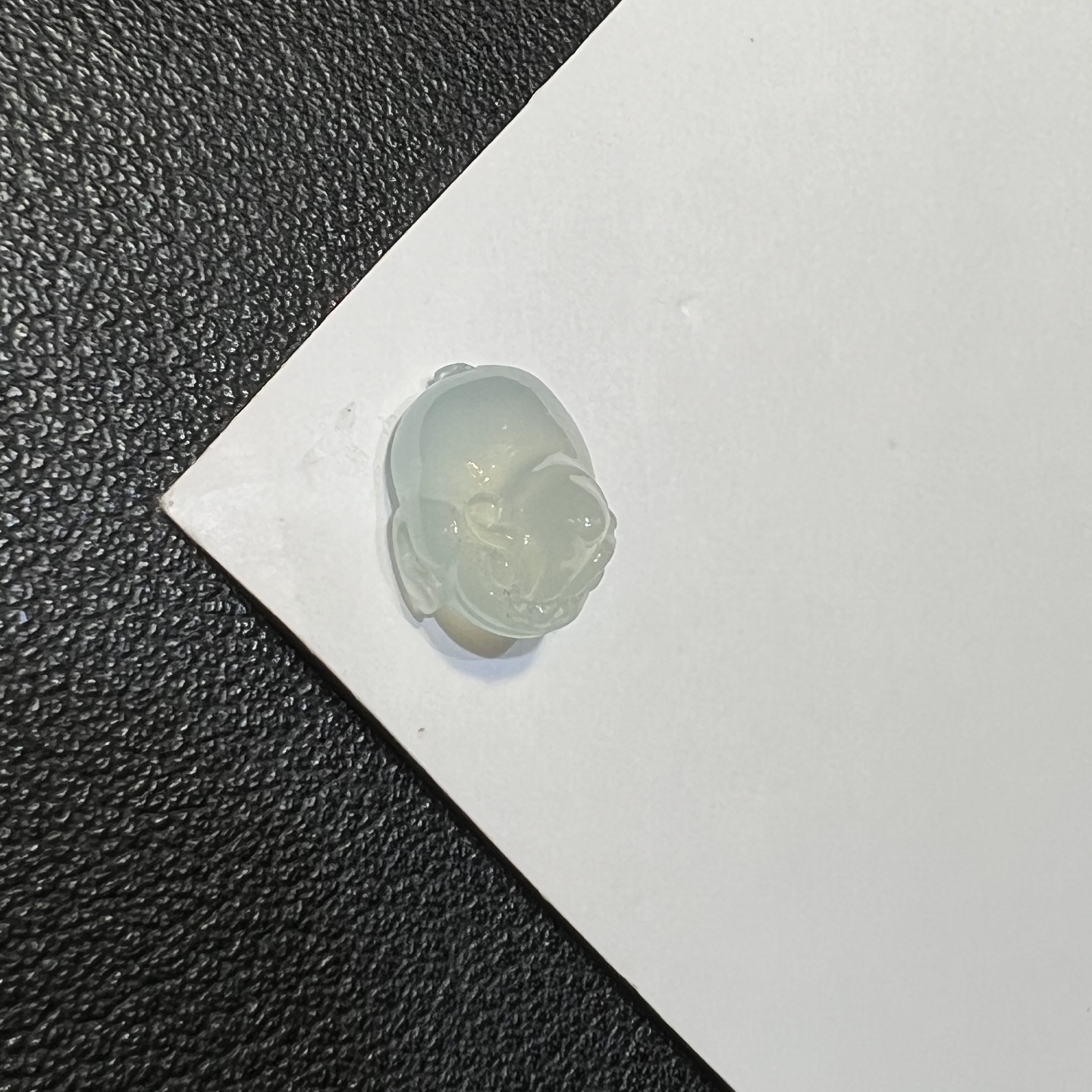 ️冰种淡绿底翡翠三脚金蟾裸石天然缅甸A货独角兽小精品