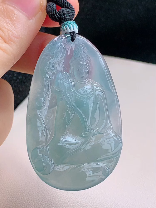 ️ 大势至观音，无裂，尺寸52.7-33.7-5.1mm，包A附证书