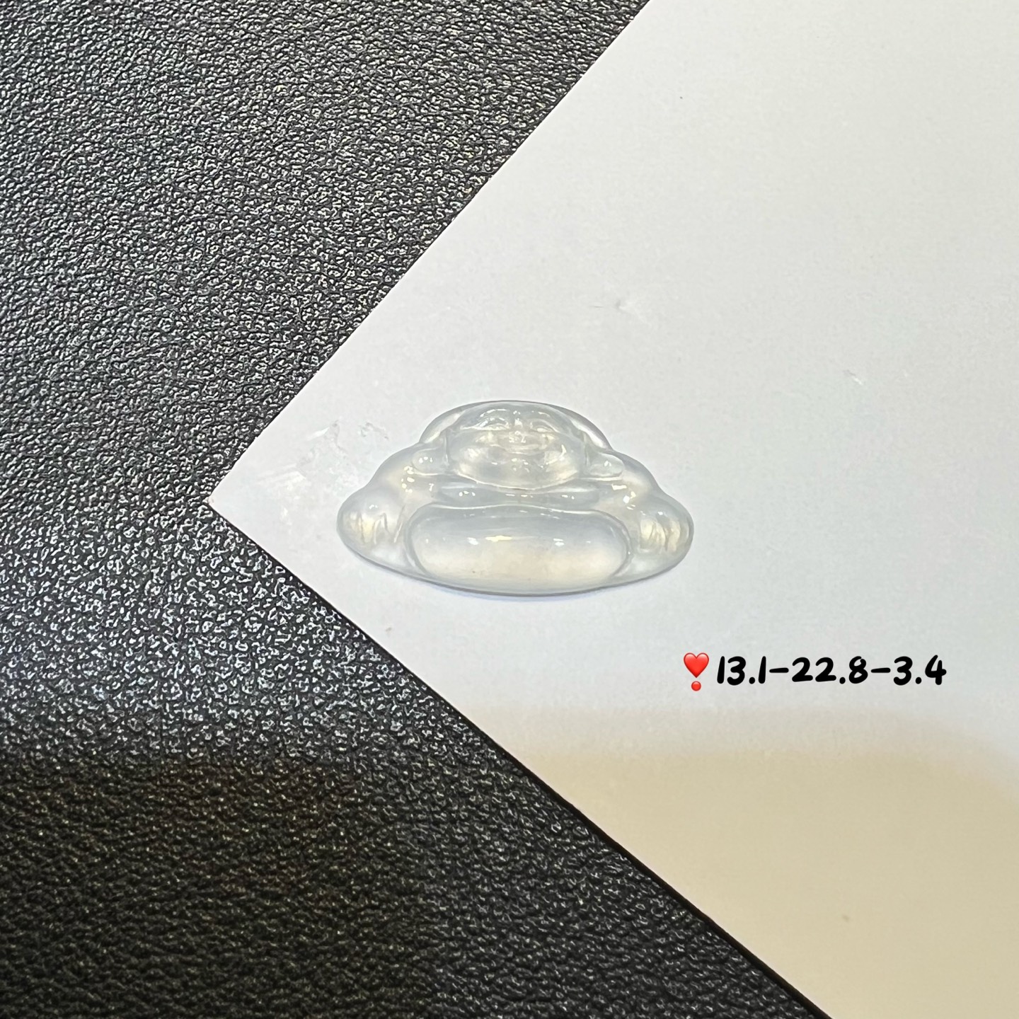 ️冰种起光翡翠佛公裸石可镶嵌吊坠天然缅甸A货精品，13.1-22.8-3.4