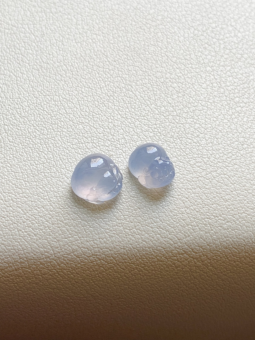 ️【三脚蟾一对】紫色浓郁，见光靓美入心坎 尺寸：9.7*7.7*5.2，9.6*9.4*5.2,a