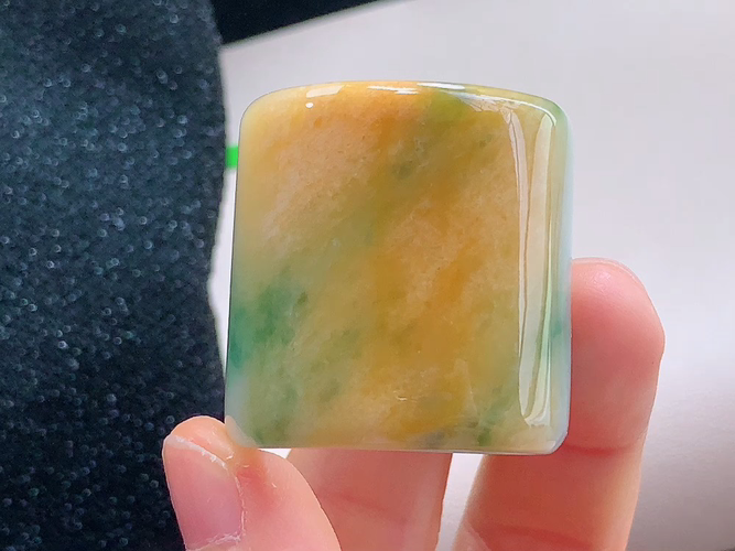 ️ 扳指，无裂，尺寸31.4-30.1-4.2mm，圈口27，包A附证书