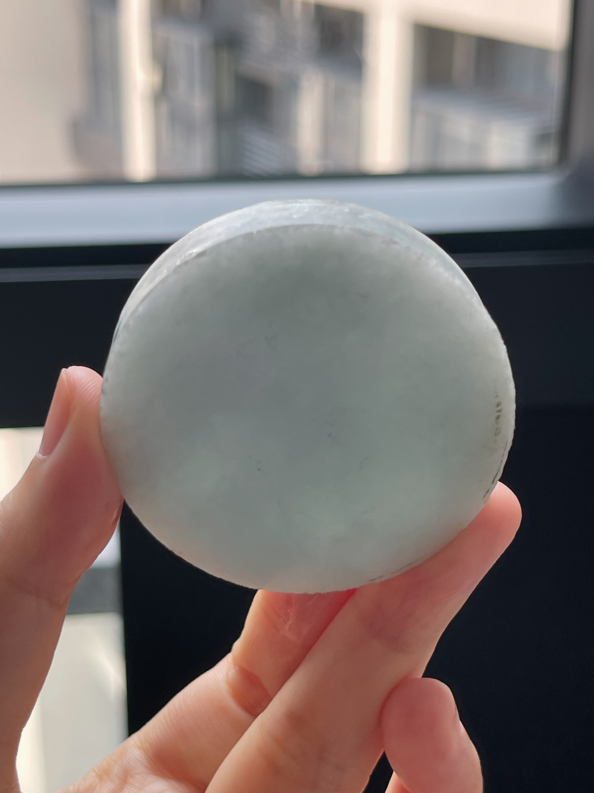翡翠细糯化镯心