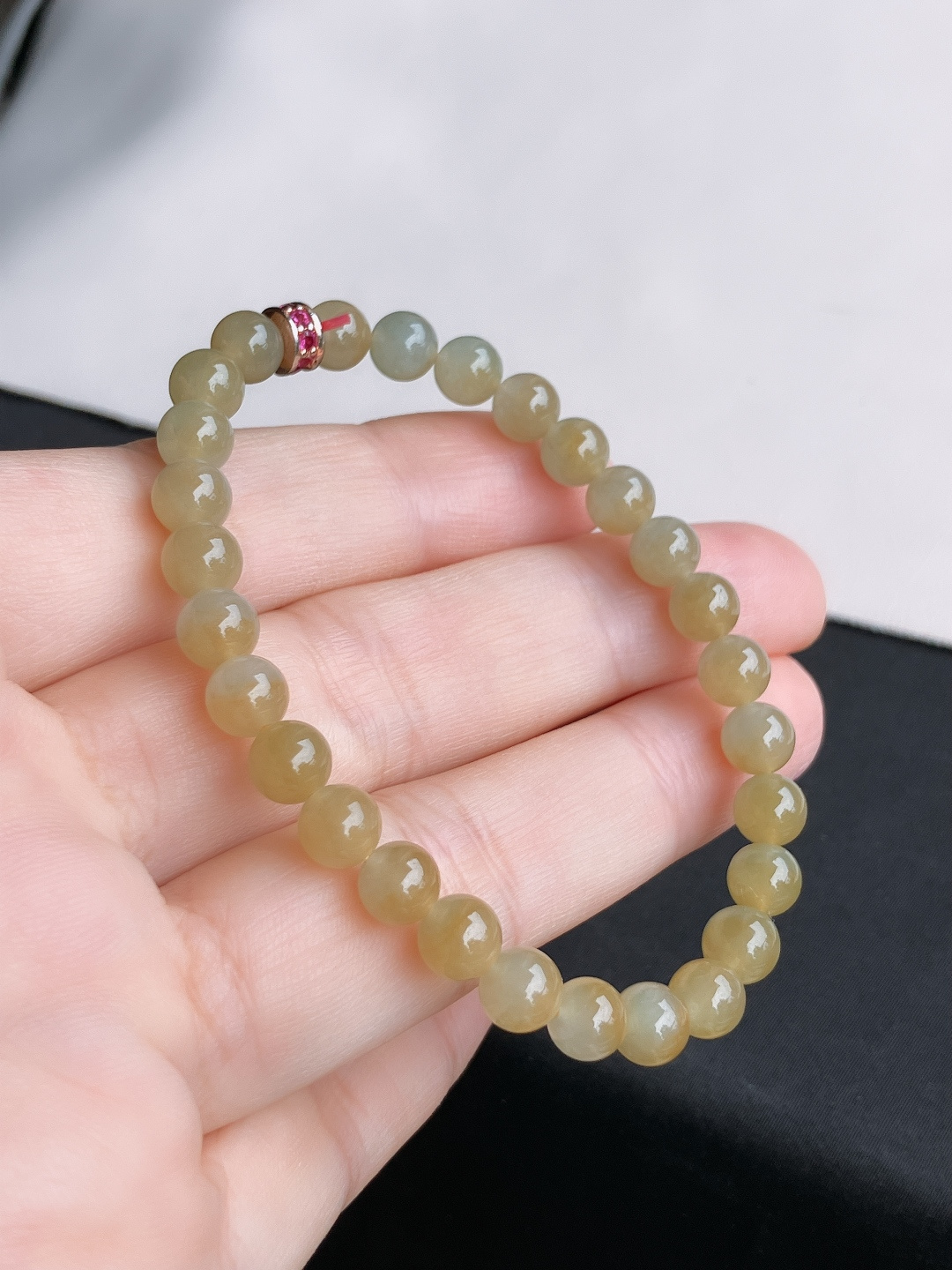 ️冰黄手链，晶莹剔透，尺寸6.3/自然光实拍
