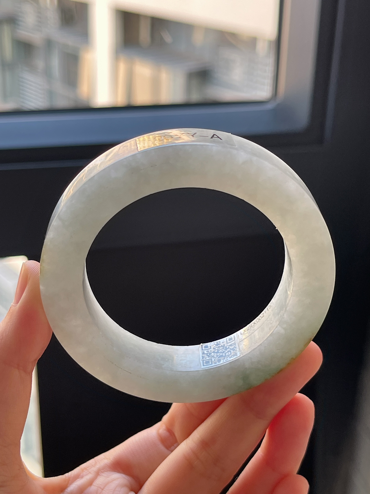 翡翠毛坯，⭕️正圈最大做59，最小做53.5