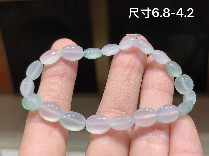 ️ 冰飘花手串  尺寸，6.8-4.2