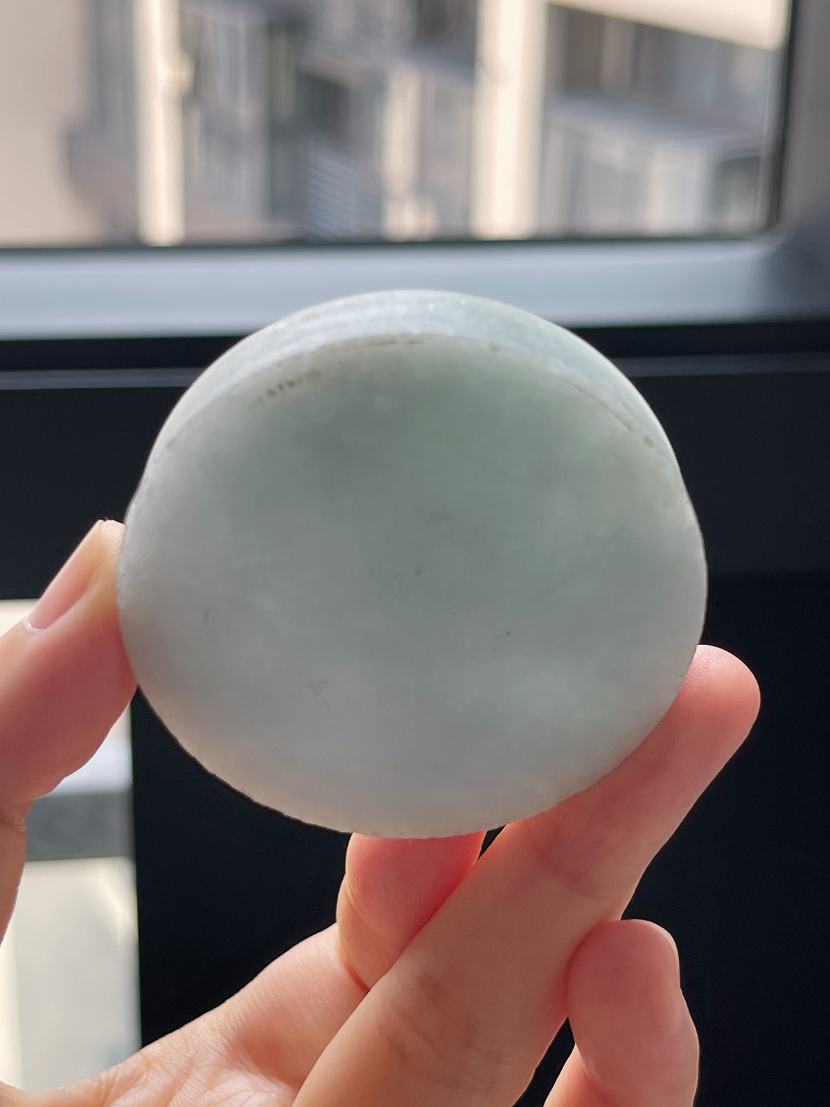 翡翠细糯化镯心