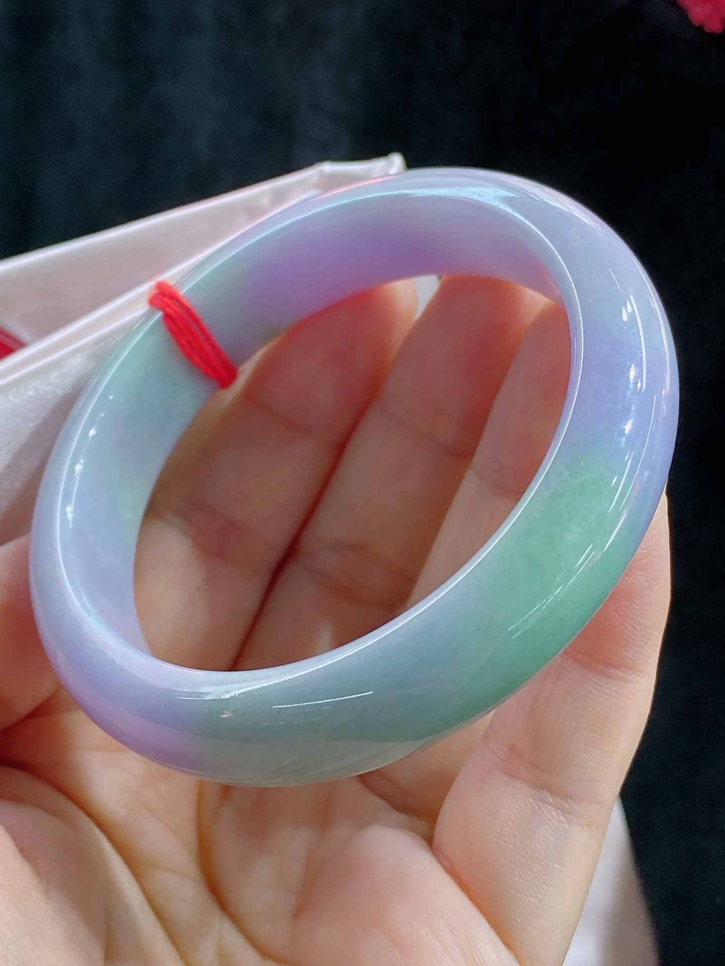 【浓春彩】正圈手镯，色泽浓郁，尺寸56/13/7.7，B70-917
